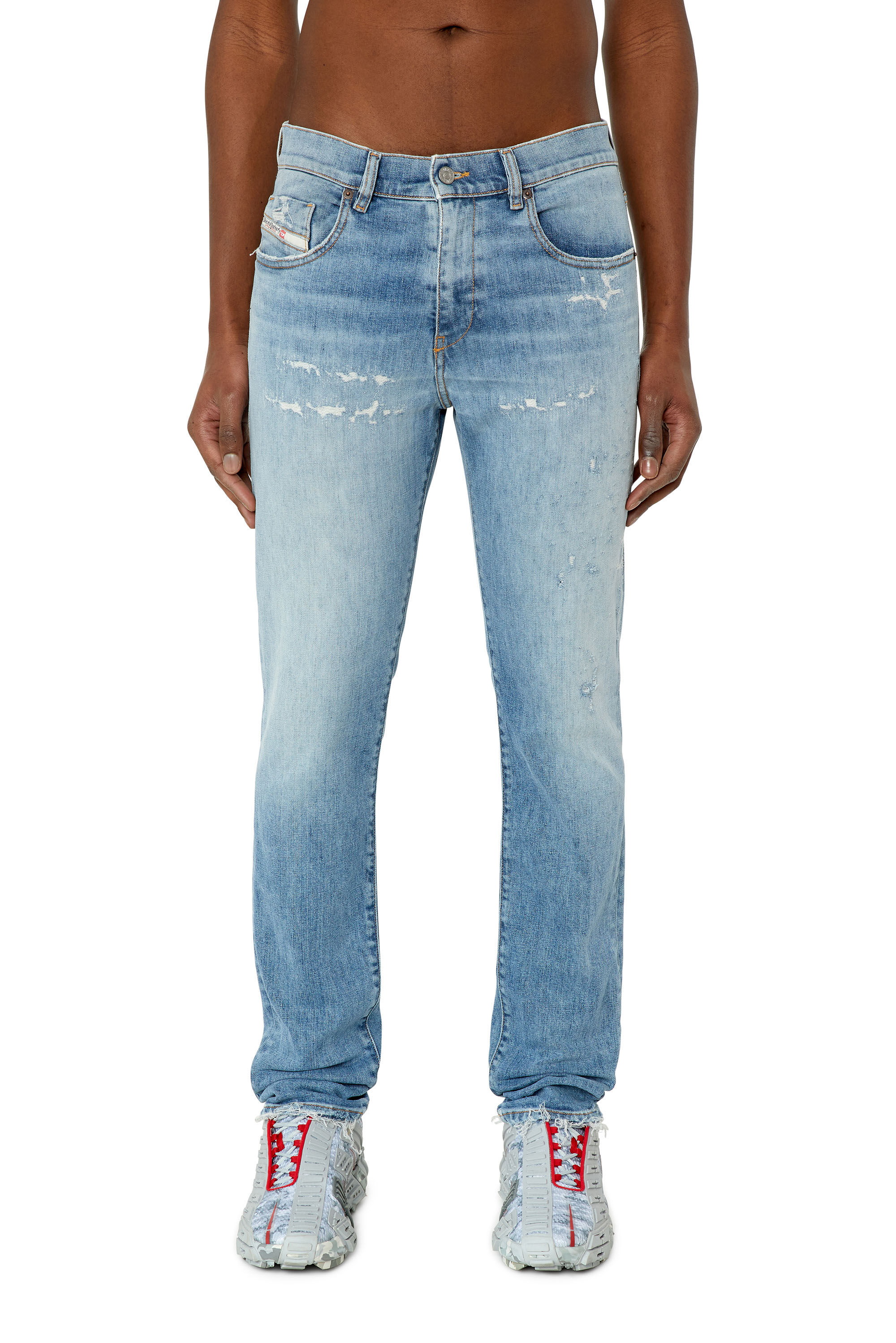 Diesel - Slim Jeans 2019 D-Strukt 09E73, Hellblau - Image 3