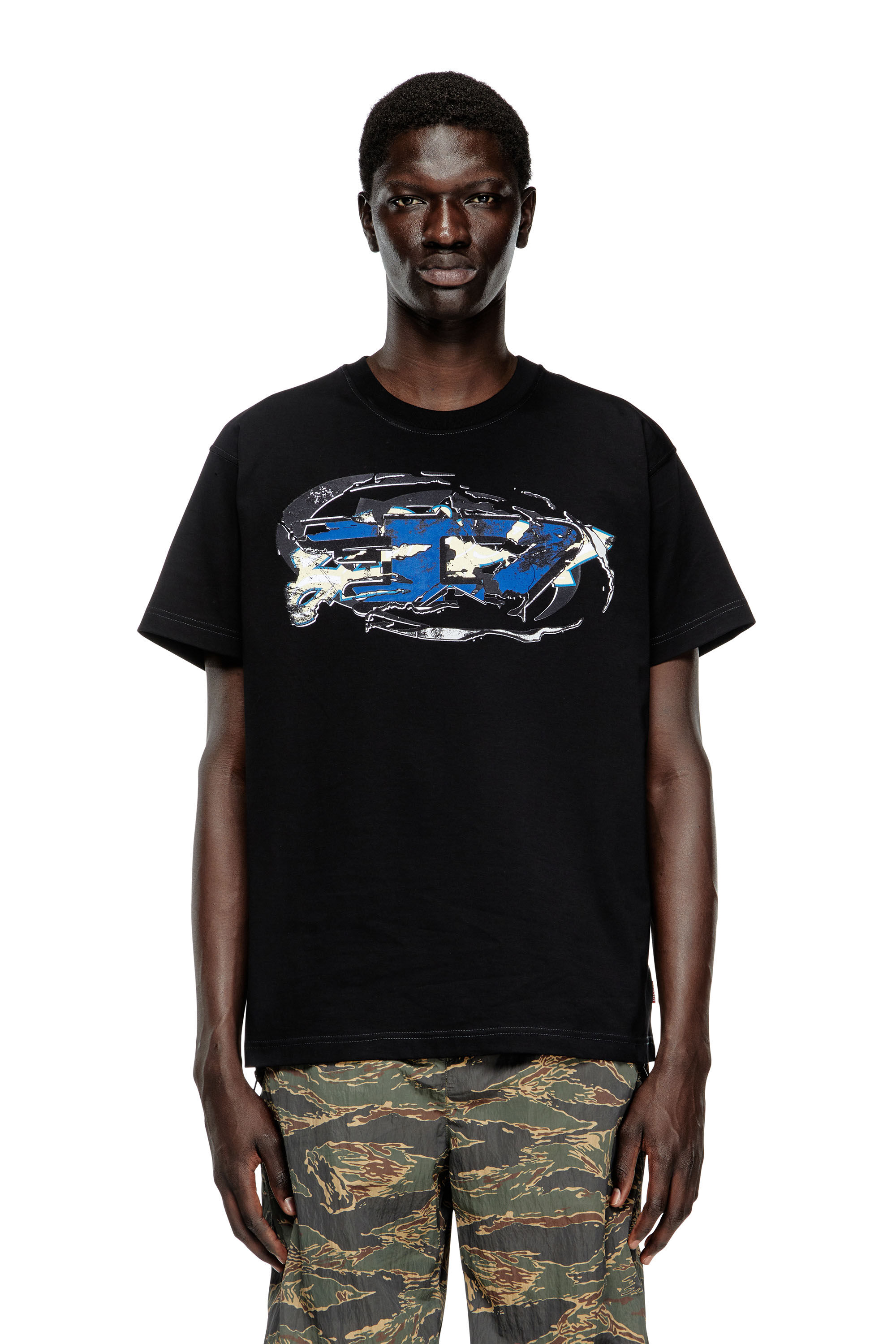 Diesel - T-NORM-T11, Herren T-Shirt mit Oval D-Logo in null - 3