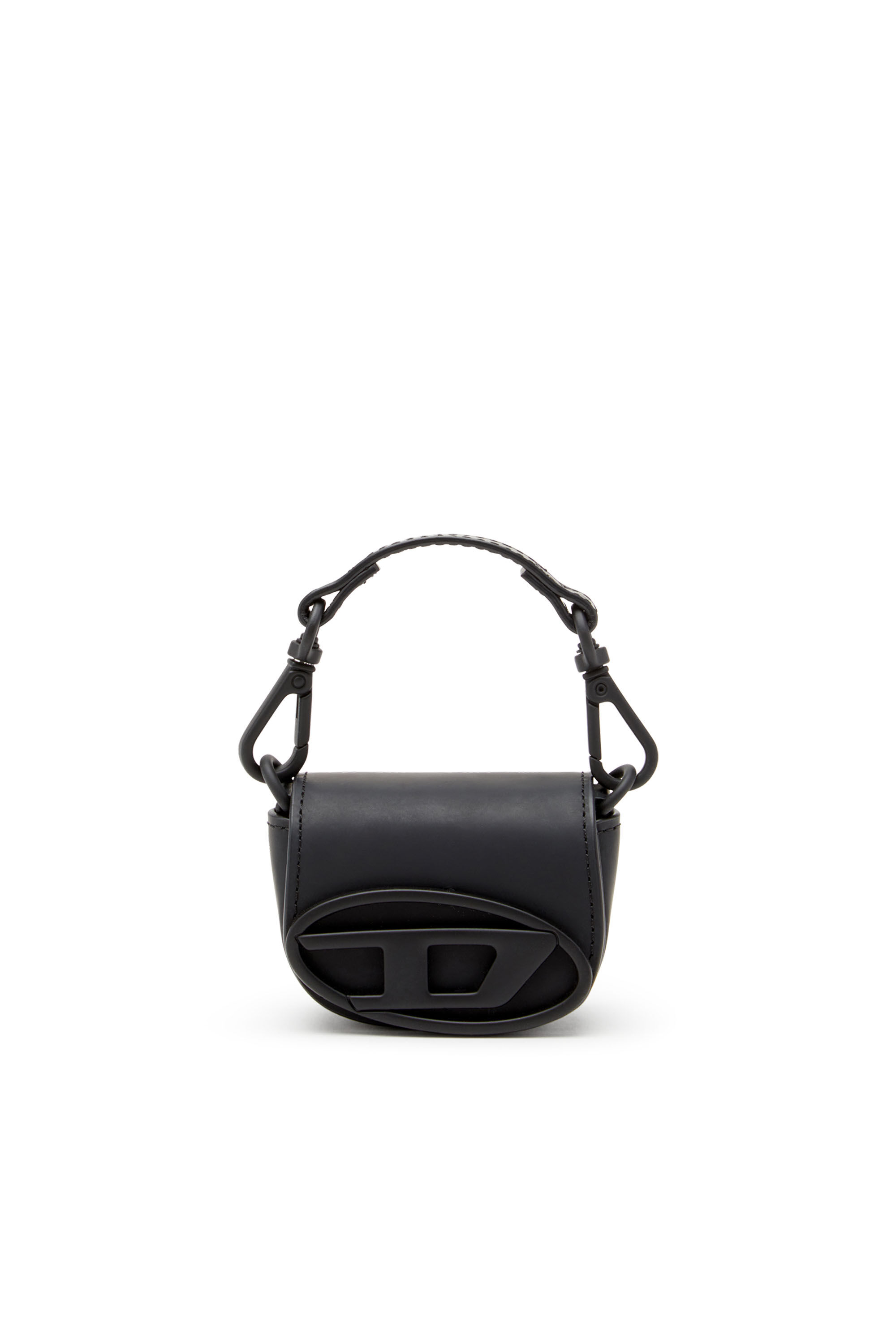 Diesel - 1DR XXS CHAIN, Damen Ikonischer Mikro-Taschenanhänger aus mattem Leder in Schwarz - 6