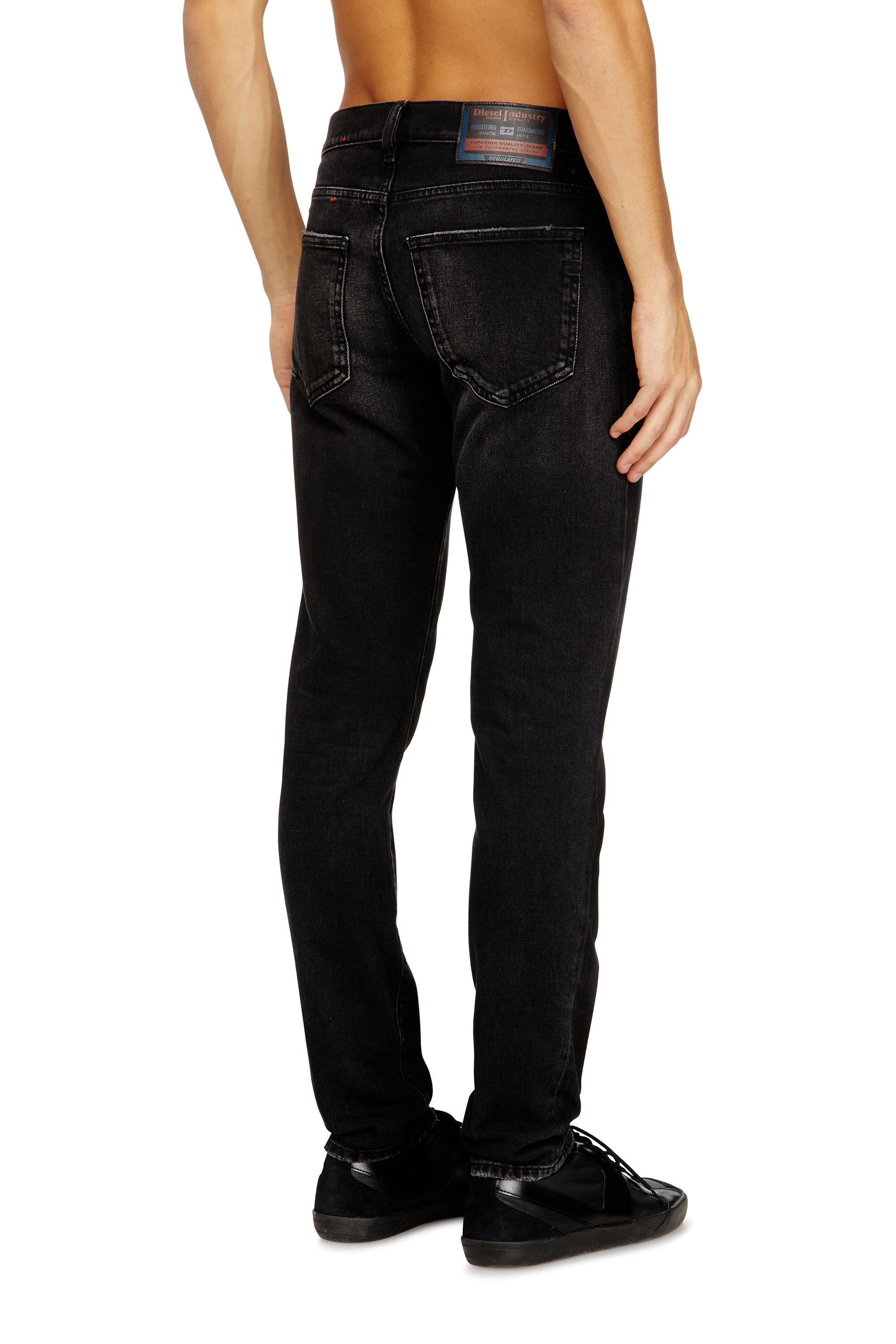 Diesel - Herren Slim Jeans 2019 D-Strukt 09N42, Schwarz/Dunkelgrau - 4