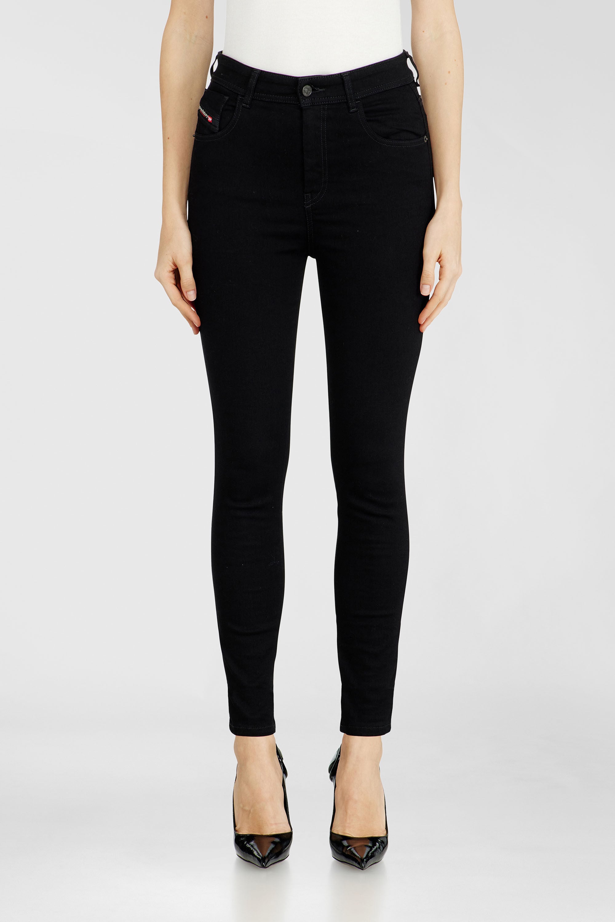 Diesel - Damen Skinny Jeans 1984 Slandy-High 069EF, Schwarz/Dunkelgrau - 4