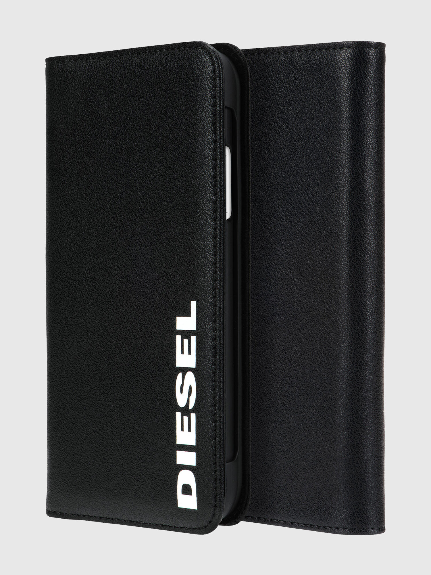 Diesel - DIPH-038-BKLVL, Unisex Zweiteiliges Klappcover für das iPhone 11 in Schwarz - 1