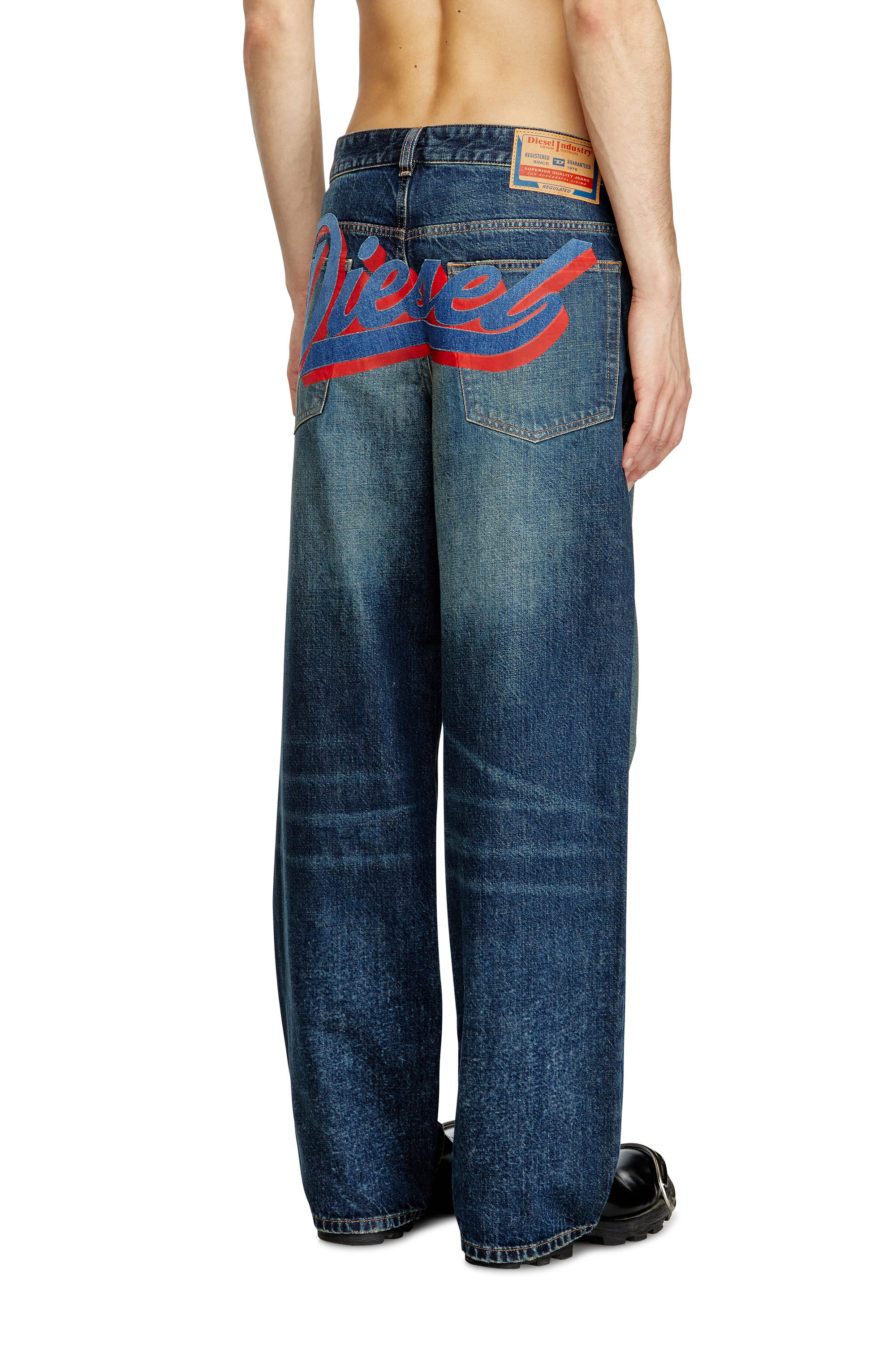 Diesel - Herren Relaxed Jeans 2001 D-Macro 0ABDJ, Mittelblau - 3