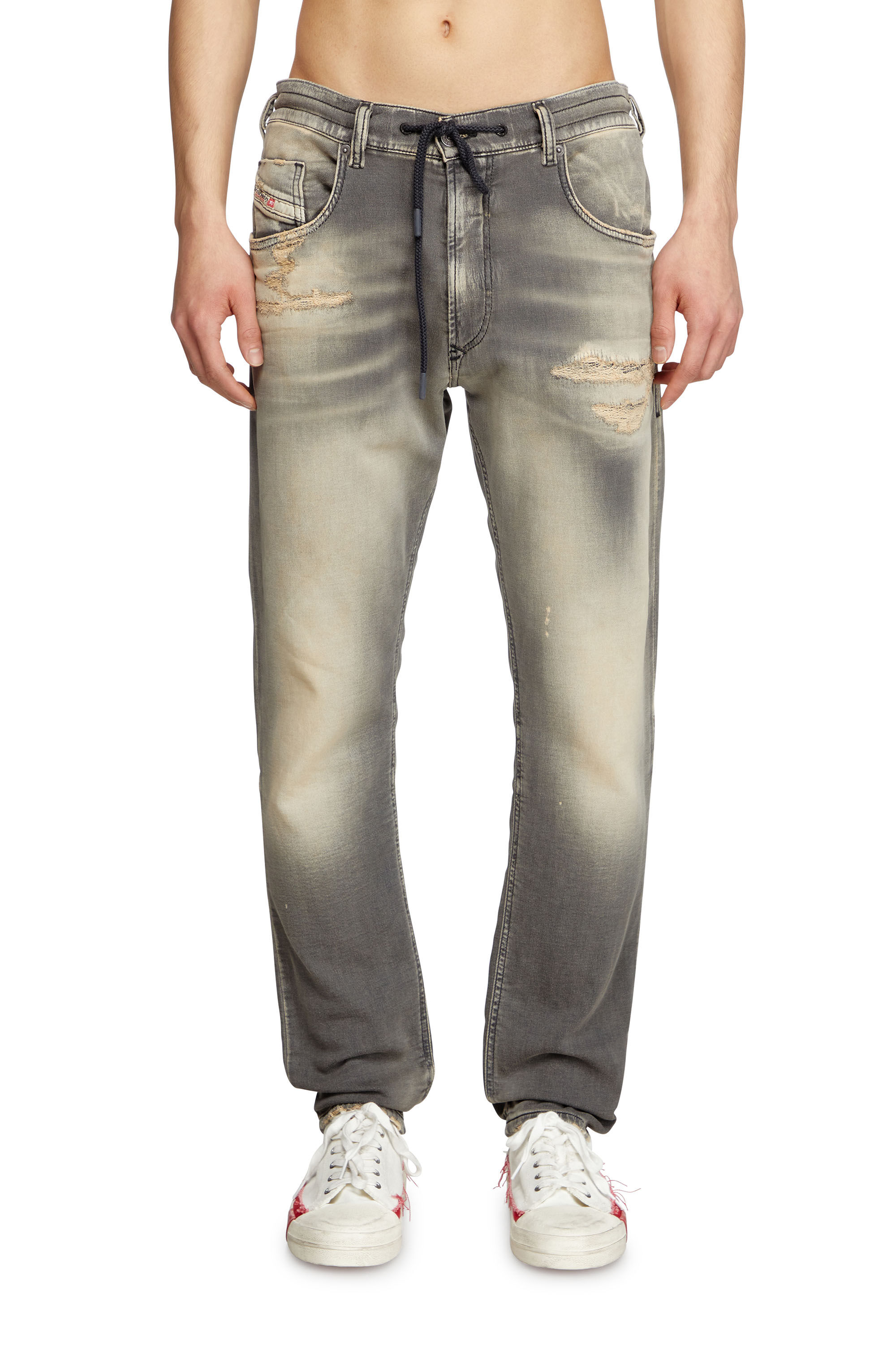Diesel - Herren Regular 2030 D-Krooley Joggjeans® 068PF, Hellgrau - 3