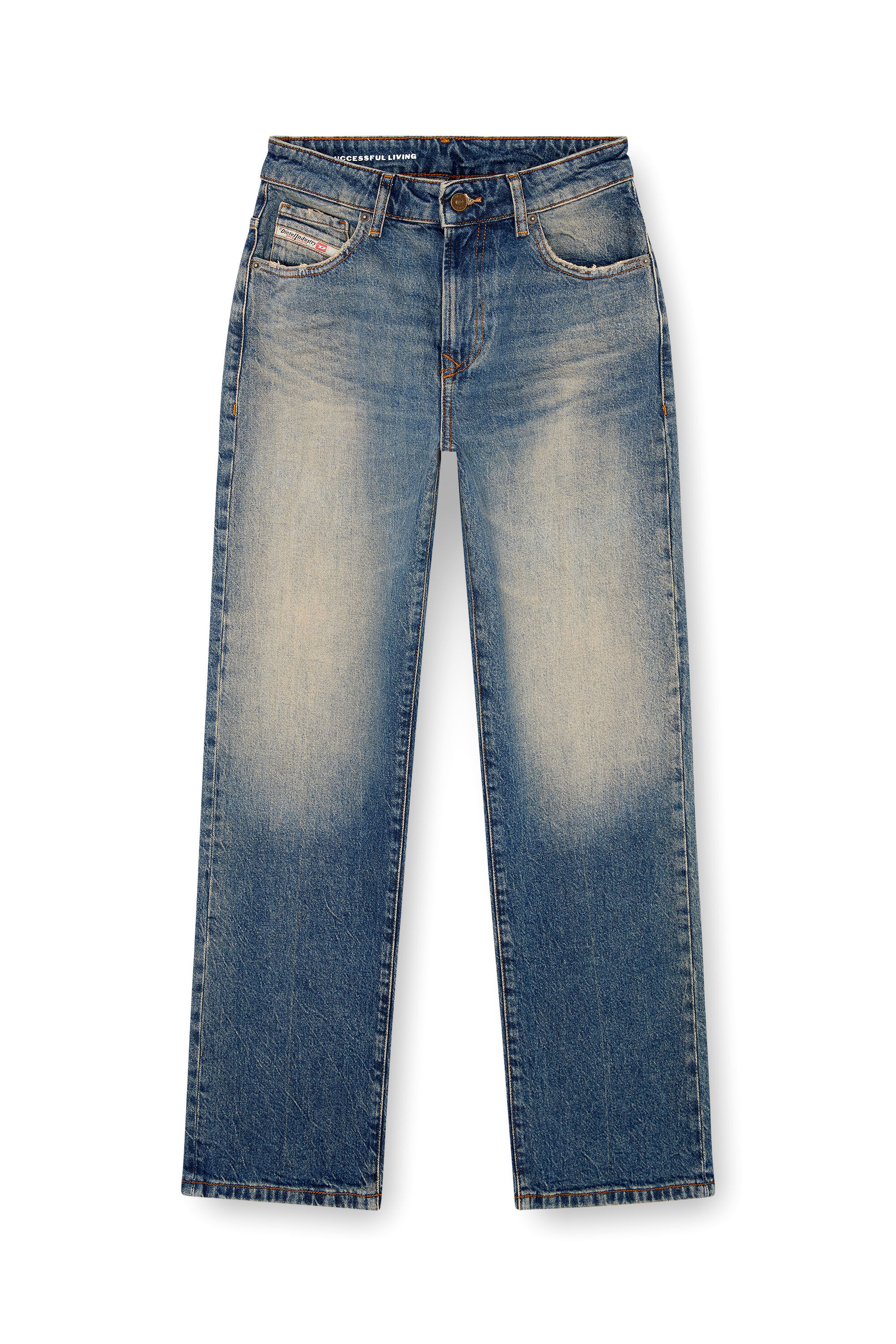 Diesel - Damen Straight Jeans 1999 D-Reggy 0GRDH, Mittelblau - Image 2