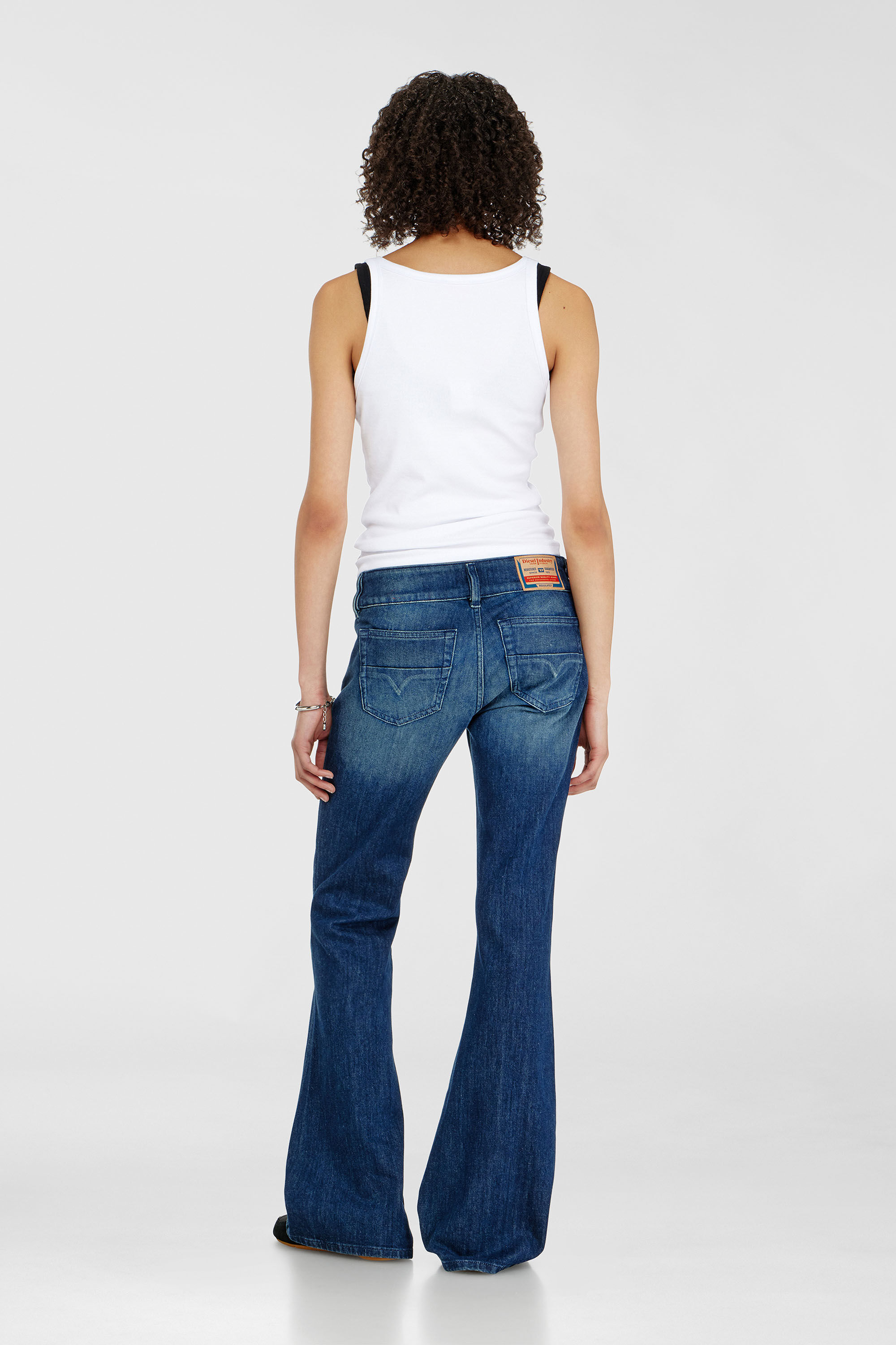 Diesel - Woman's Bootcut Jeans D-Hush 0KBBR, Dark Blue - 3