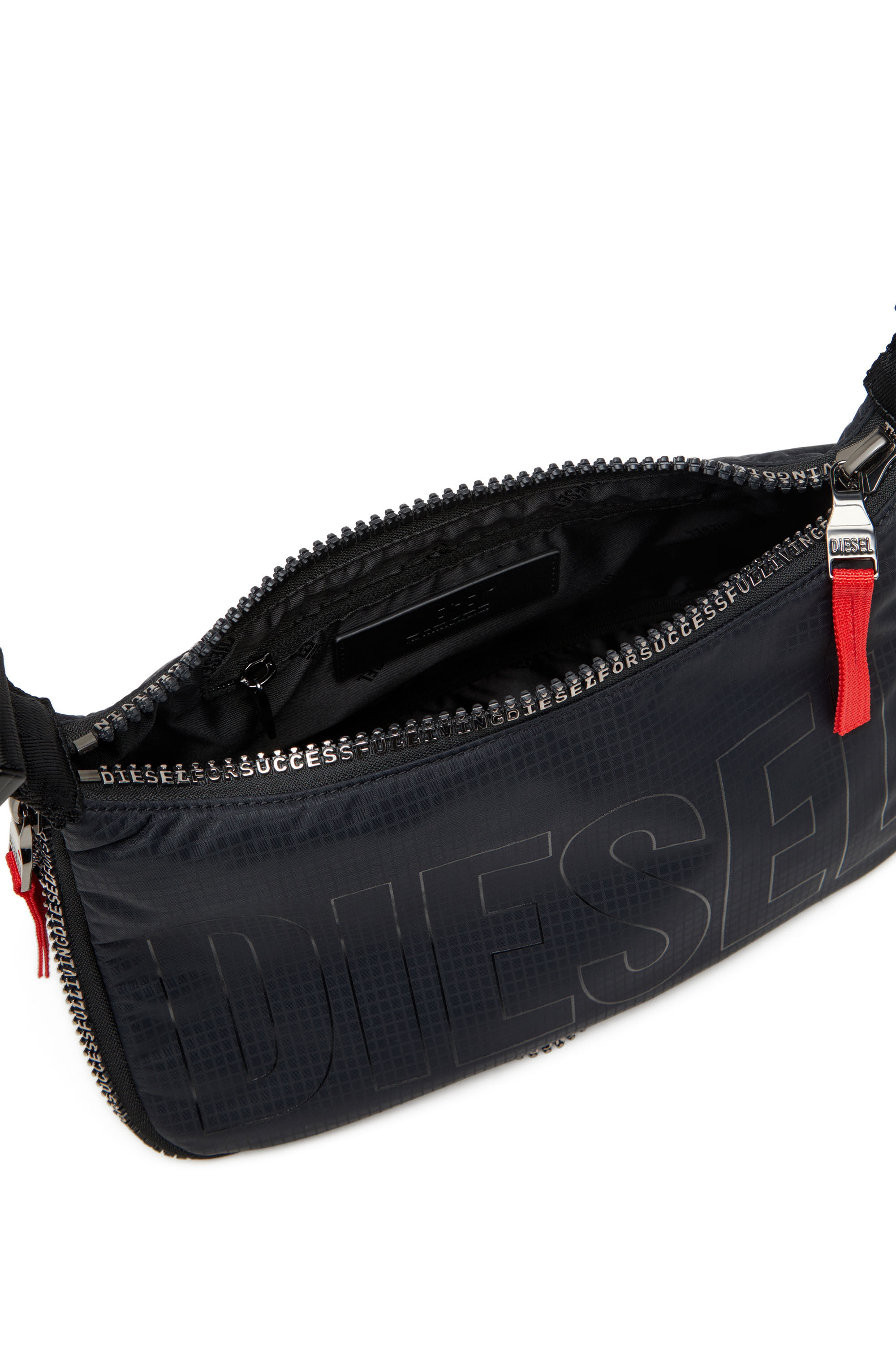 Diesel - ZIP-D CROSSBODY BAG X, Unisex Zip-D X-Erweiterbare Utility-Schultertasche in Schwarz - 5