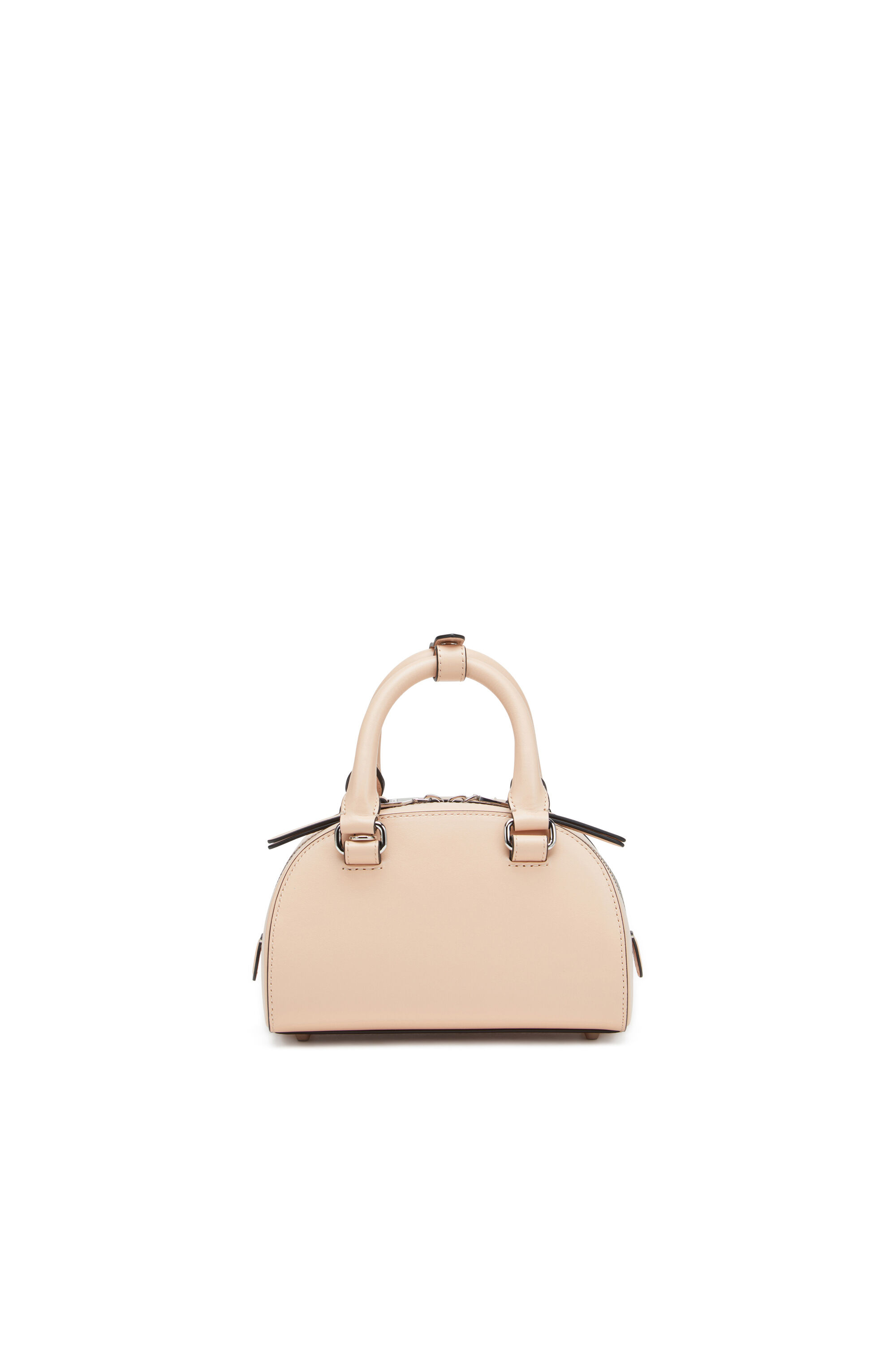 Diesel - 1DR DOME CROSSBODY, Damen Mini-Bowling-Tasche aus Leder in Rosa - 3