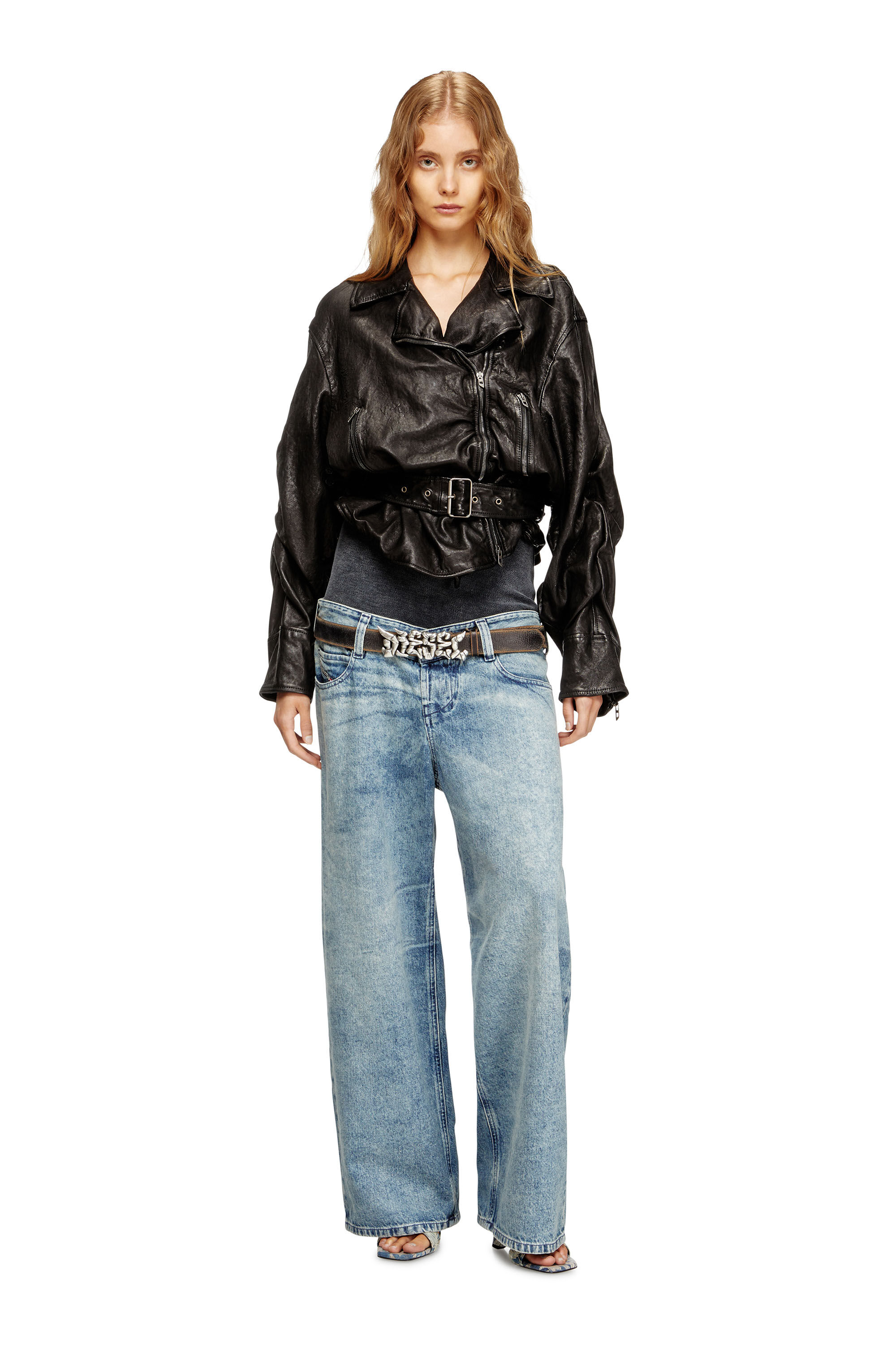 Diesel - Damen Relaxed Jeans D-Eni 09N97, Mittelblau - 1