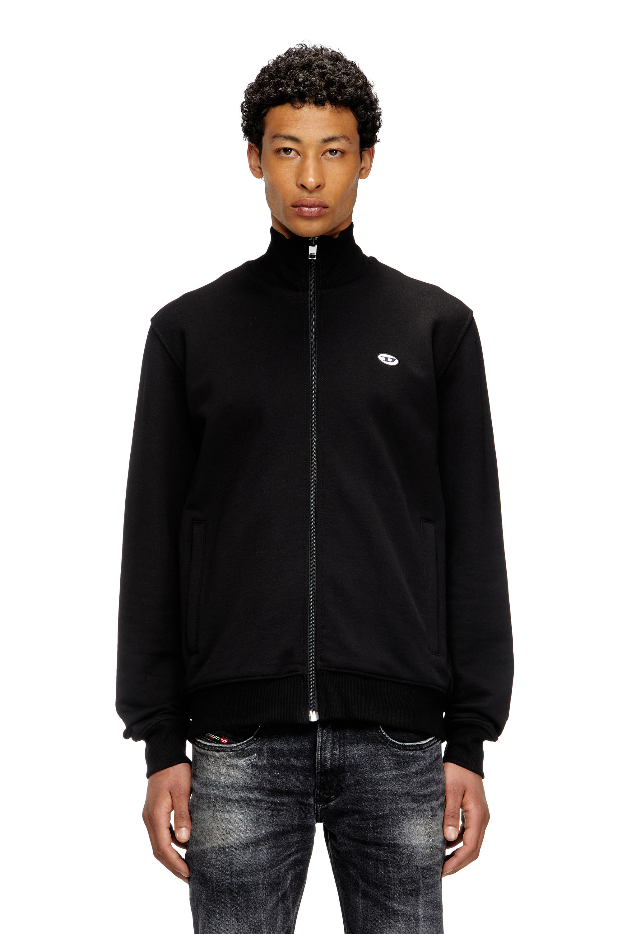Diesel - S-LOCK-DOVAL-PJ, Herren Track-Jacke mit Oval D-Patch in Schwarz - 3