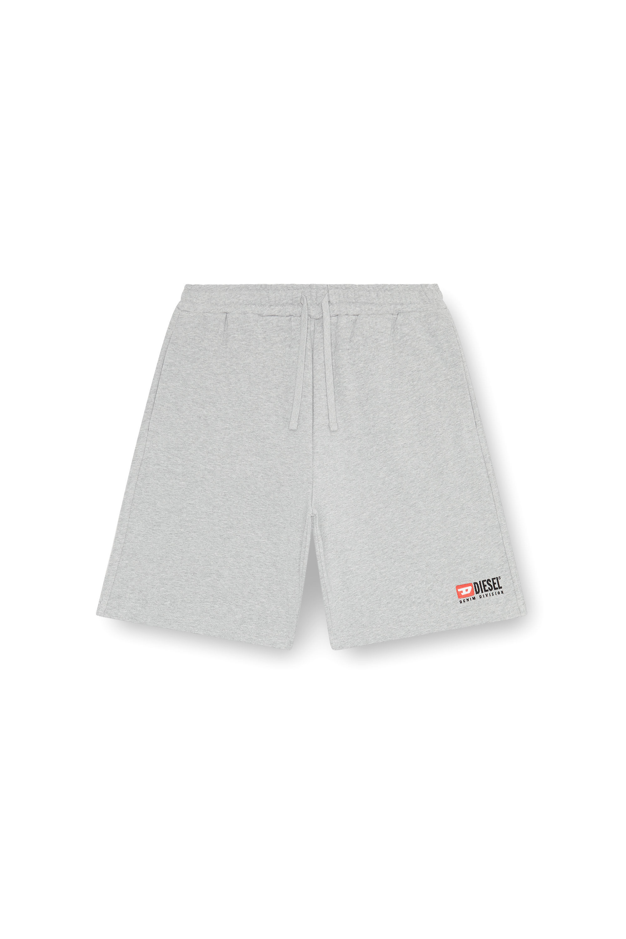 Diesel - P-CROWN-DIV, Herren Sweatshorts mit Logo-Stickerei in Grau - 2