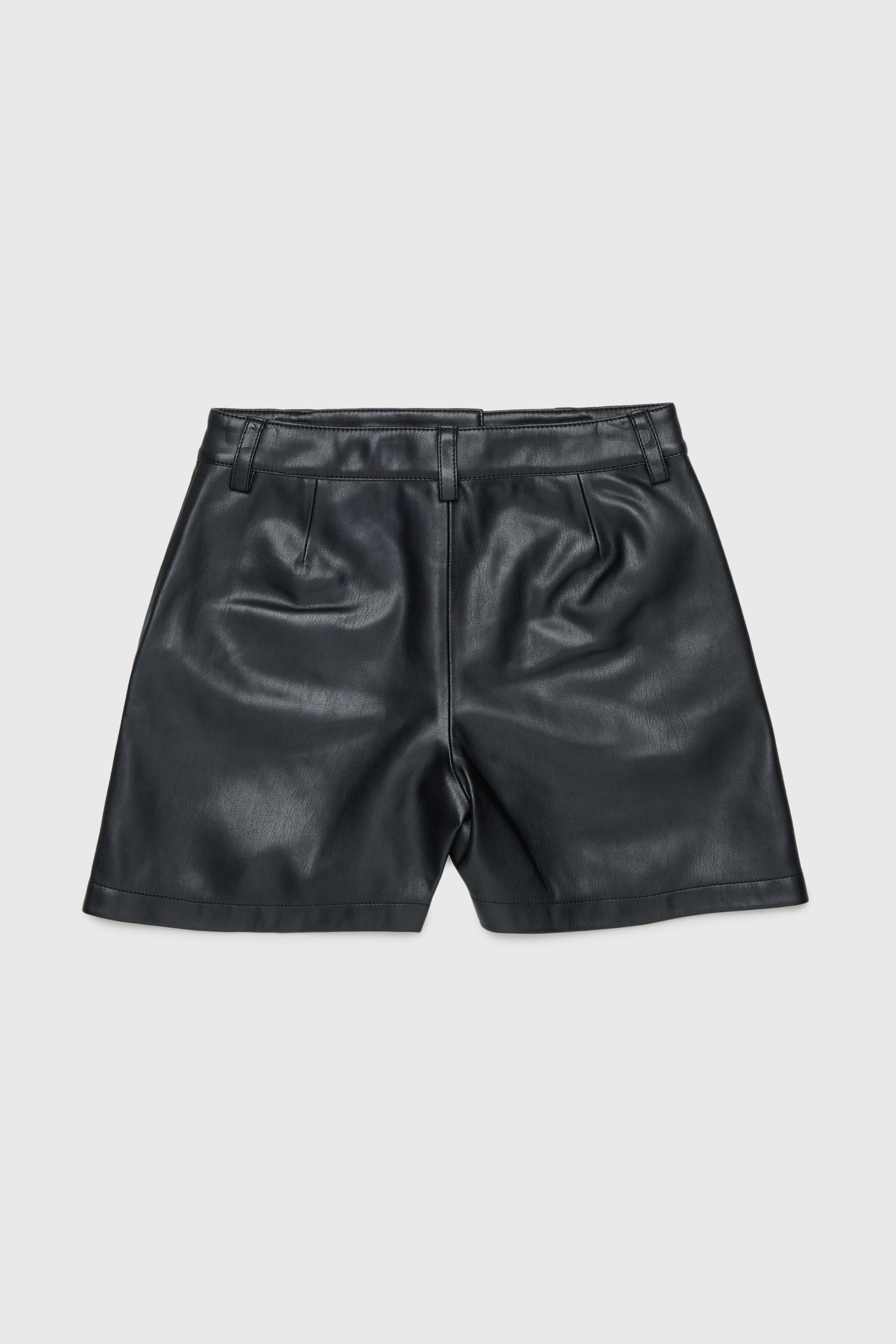 Diesel - PJENNY, Damen Shorts aus beschichtetem Gewebe in Schwarz - 2