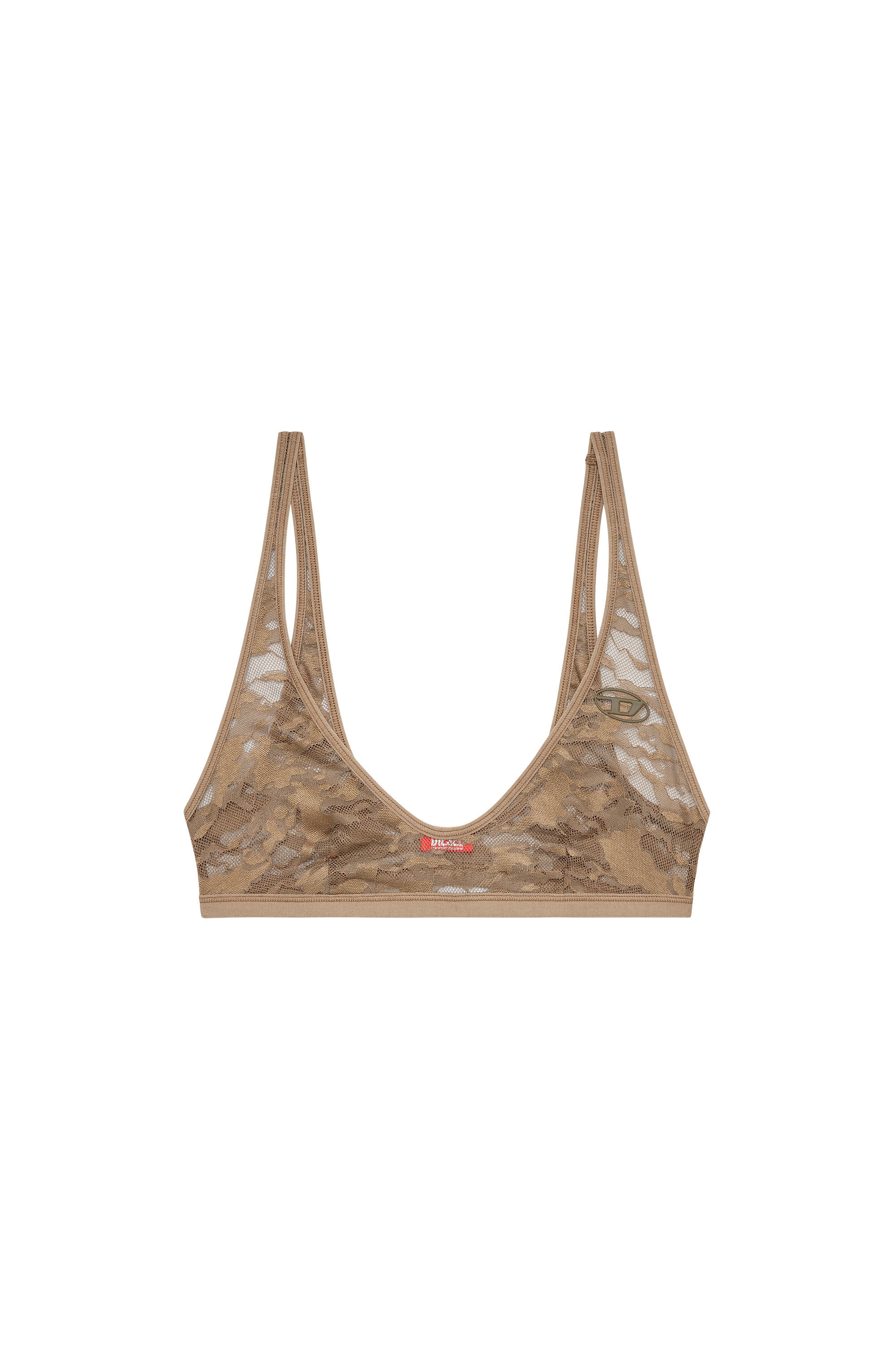 Diesel - TANIA-UTLT, Damen Bralette mit Camouflage-Spitze in Braun - 2