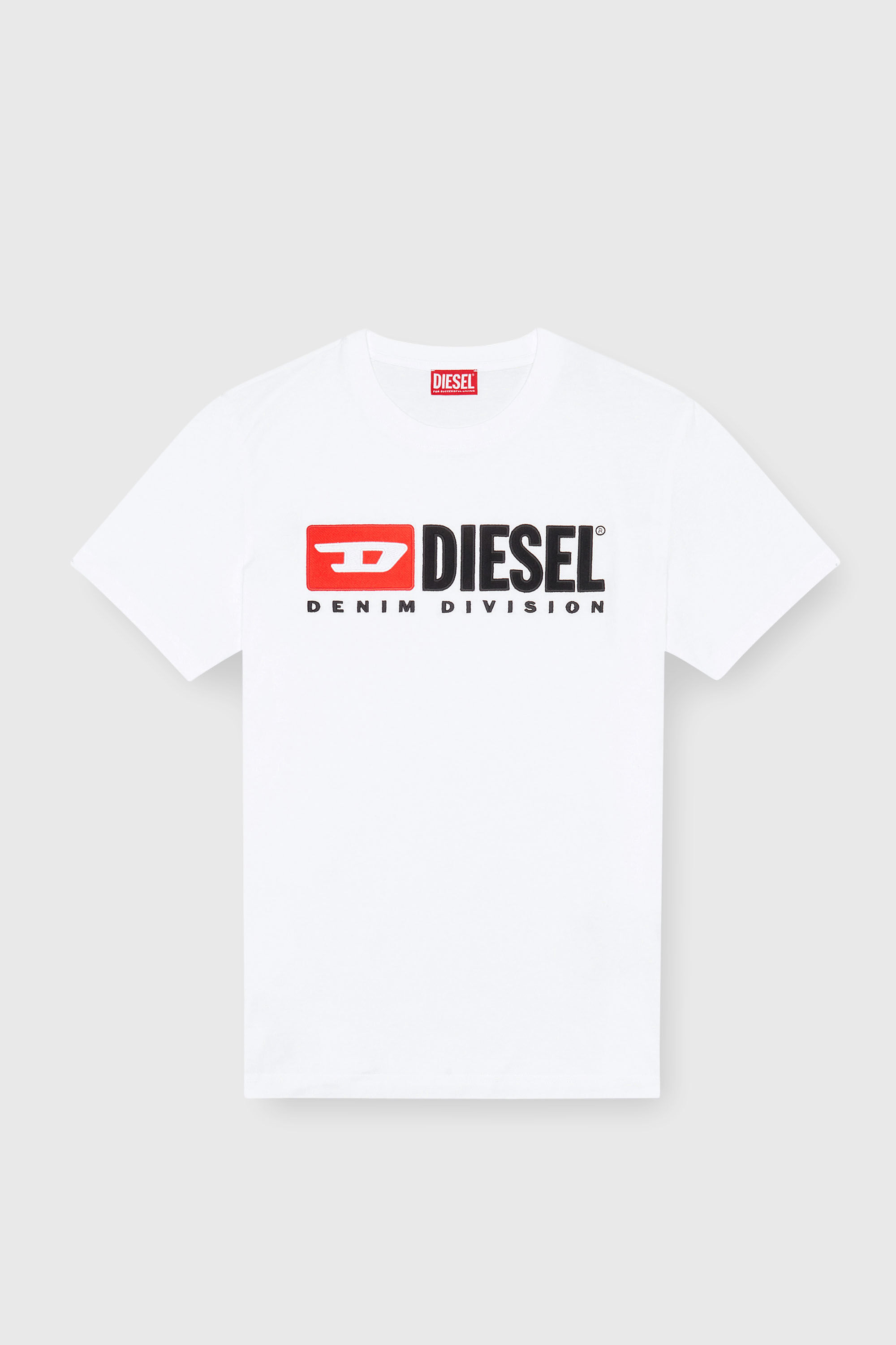 Diesel - T-BOXT-DIV, Herren T-Shirt mit Diesel-Logo-Patch in Wei&szlig; - 2
