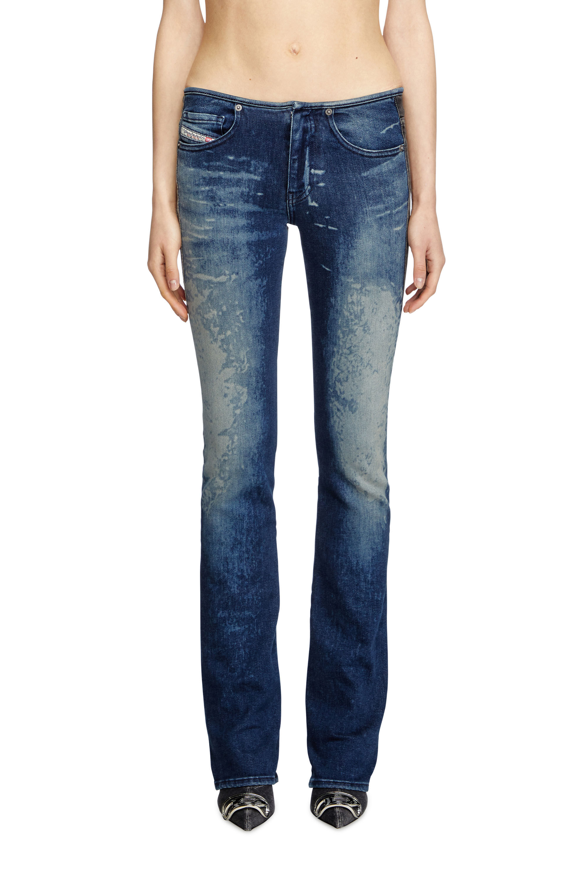Diesel - Damen Bootcut Jeans D-Gianna 0ABDL, Blau/Schwarz - 3