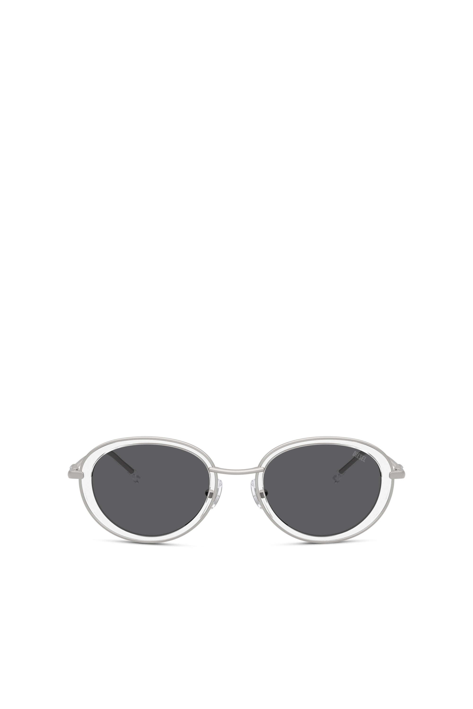 Diesel - 0DL1018, Unisex Ovale Sonnenbrillen in Weiß - 1