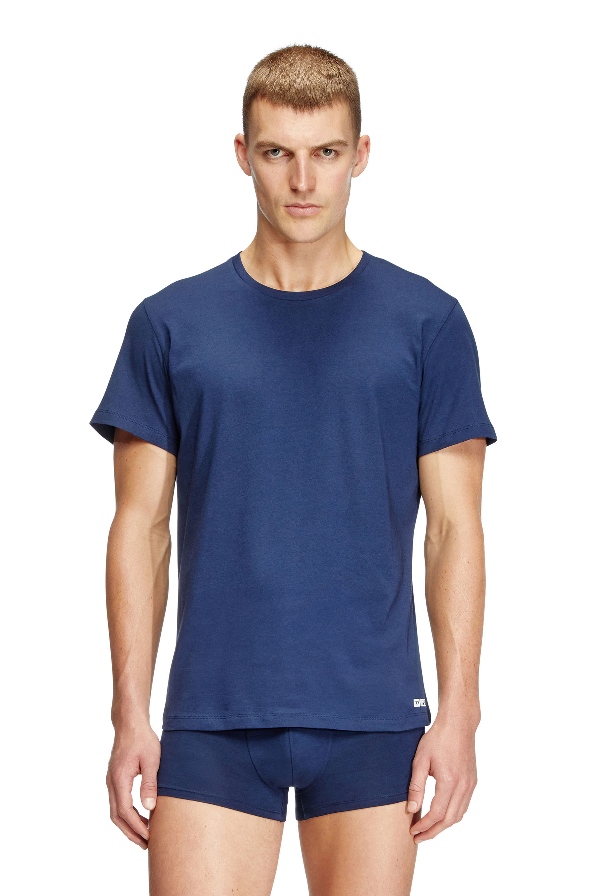 Diesel - RANDAL-D-BOX-3PACK, Herren T-Shirts im Dreierpack in Blau/Weiss - 3