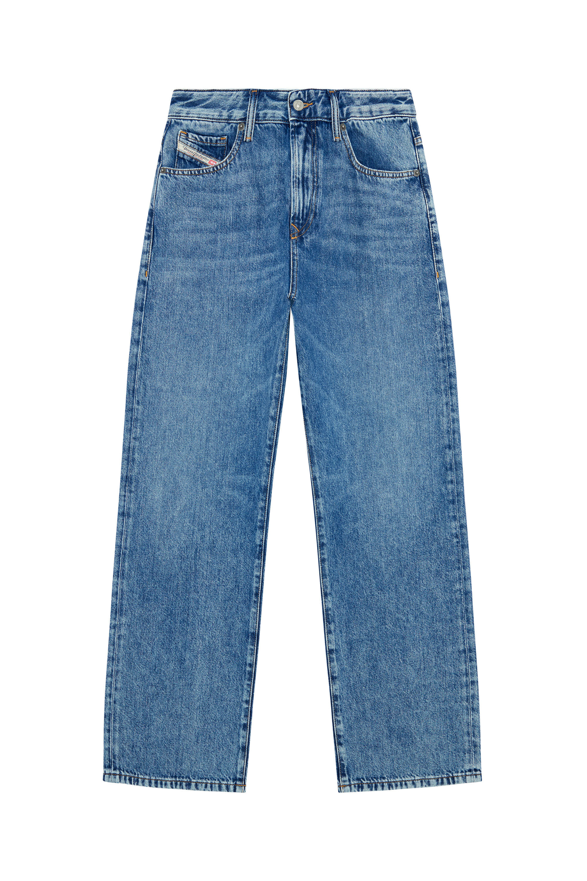 Diesel - Woman Straight Jeans 1999 D-Reggy 09H96, Medium blue - Image 2