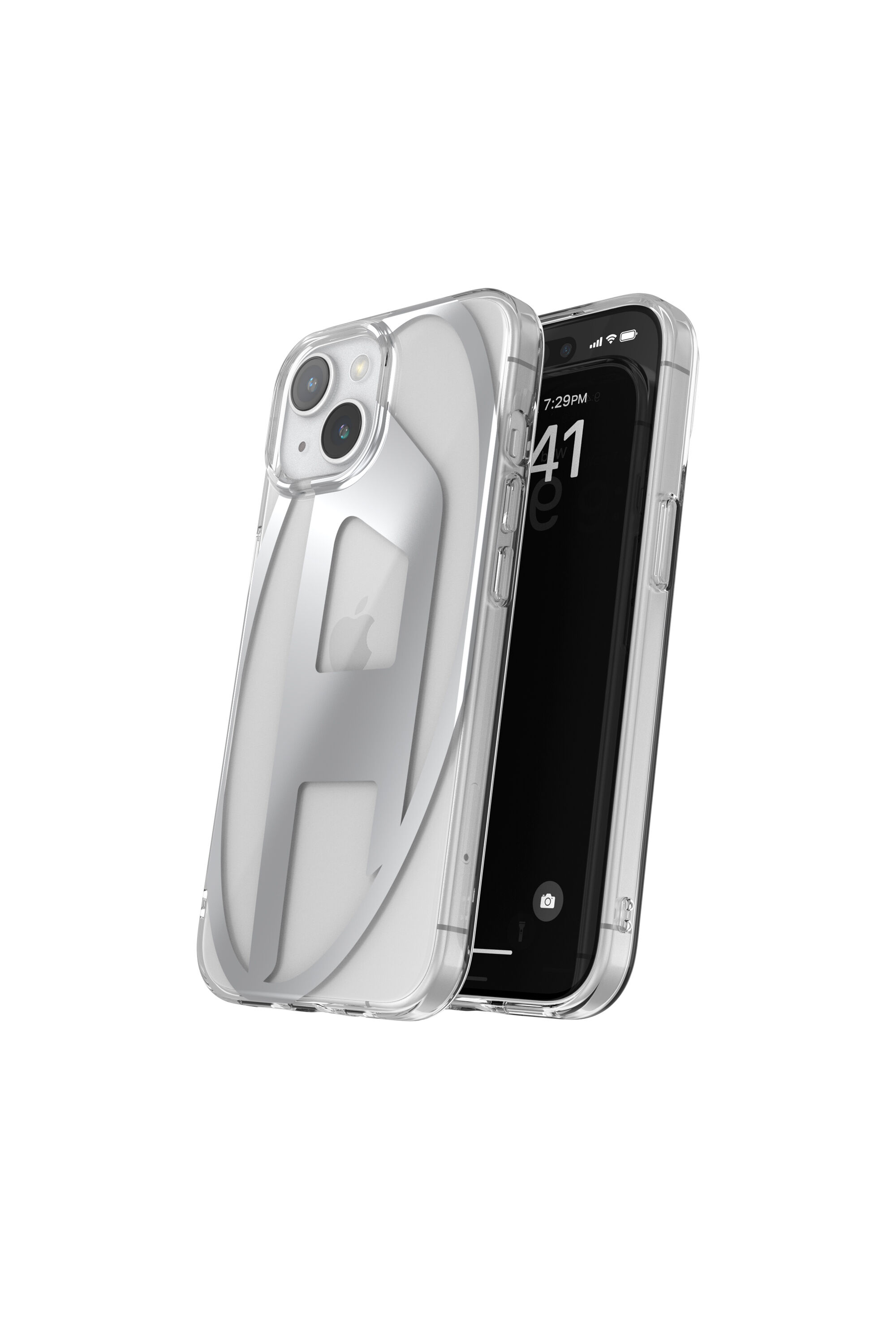 Diesel - 54201 MOULDED CASE, Unisex Handycase transparent D iP15 in Silber - 3