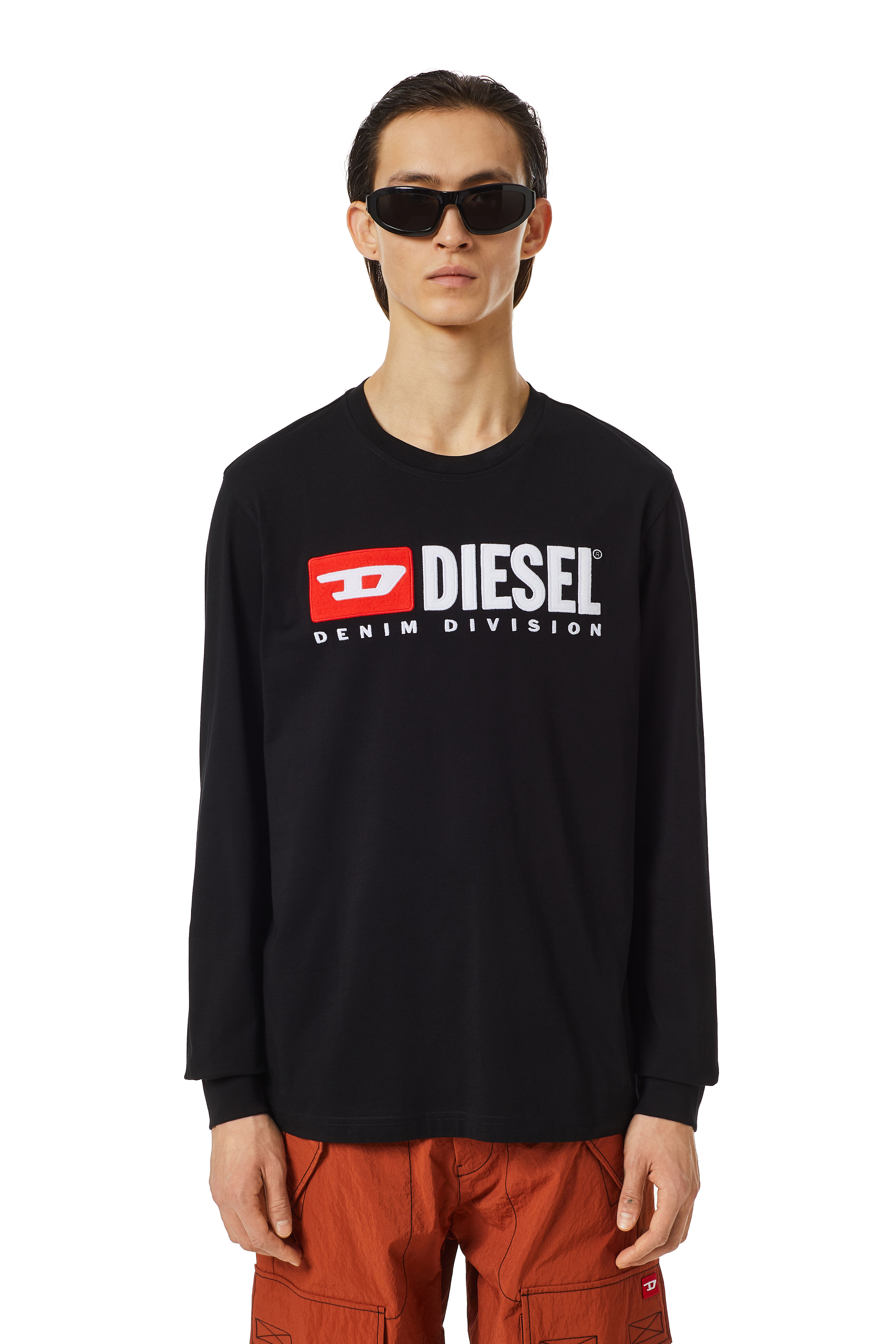 Diesel - T-JUST-LS-DIV, Schwarz - Image 3