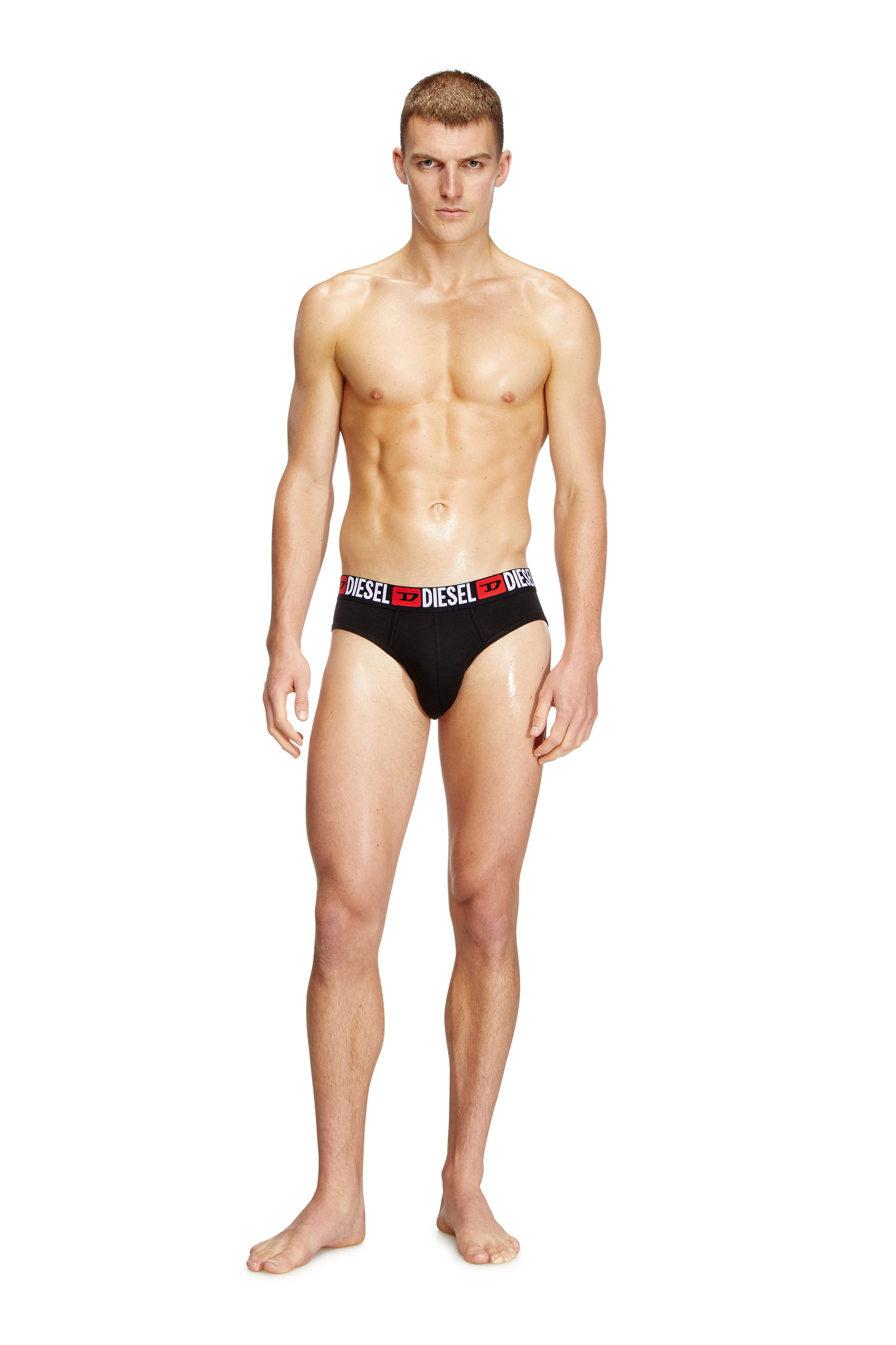 Diesel - UMBR-ANDRETHREEPACK, Herren Einfarbige Briefs im Dreierpack in Schwarz - 1