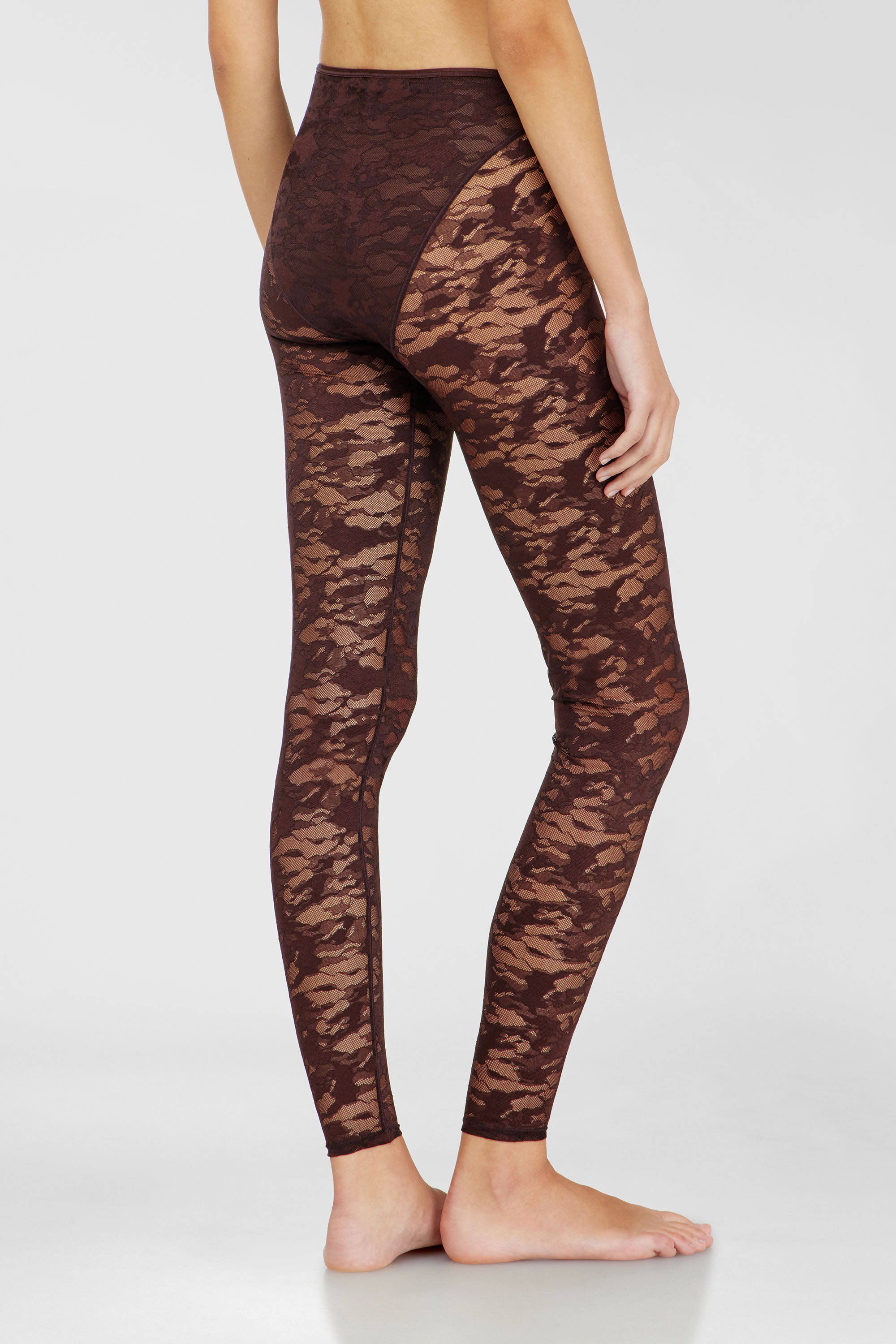 Diesel - HAYLEY-UTLT, Damen Leggings aus Nylon mit camouflage-Spitze in null - 3