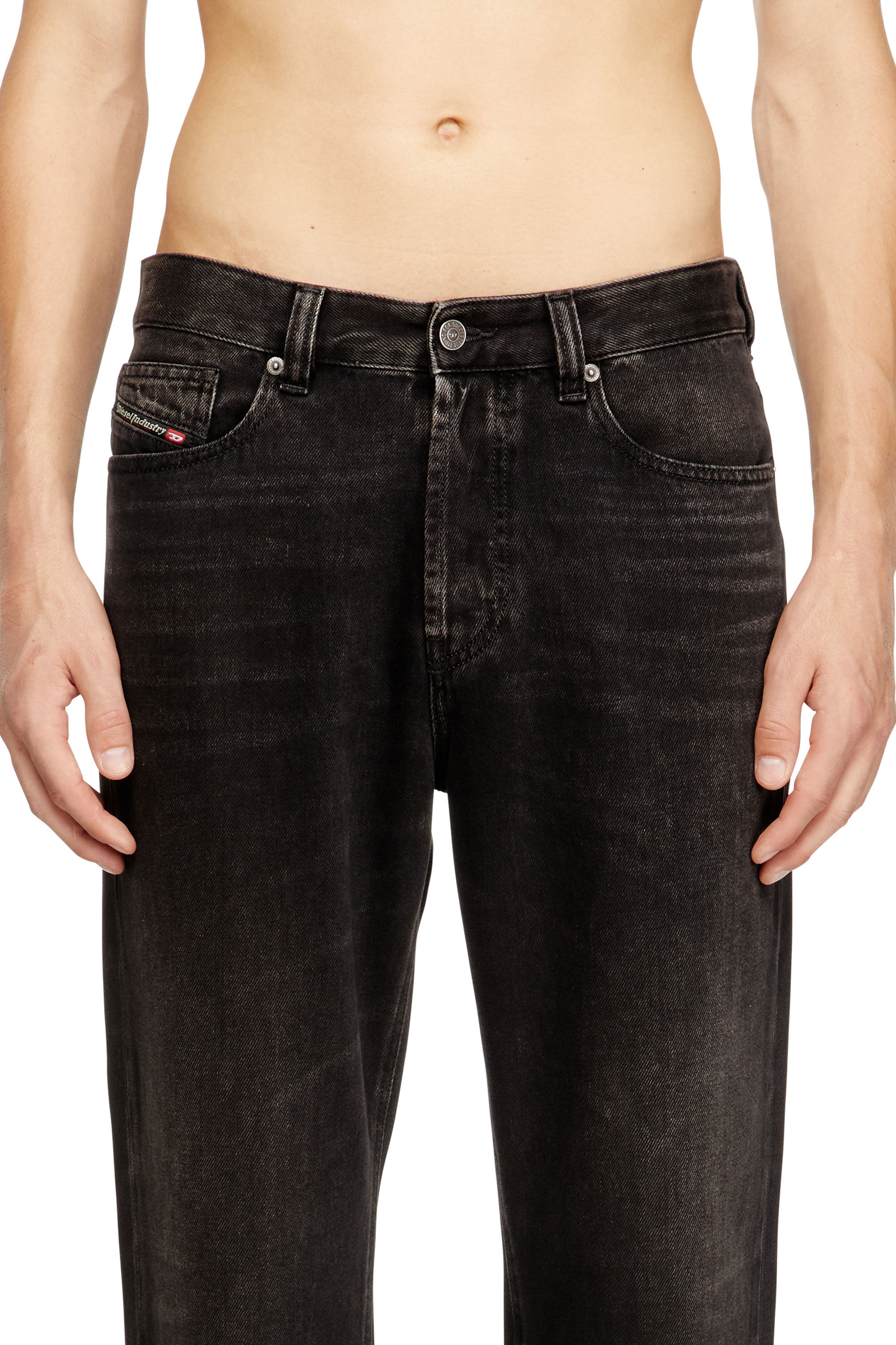 Diesel - Herren Regular Jeans 2024 D-Macs 09J96, Schwarz/Dunkelgrau - 5