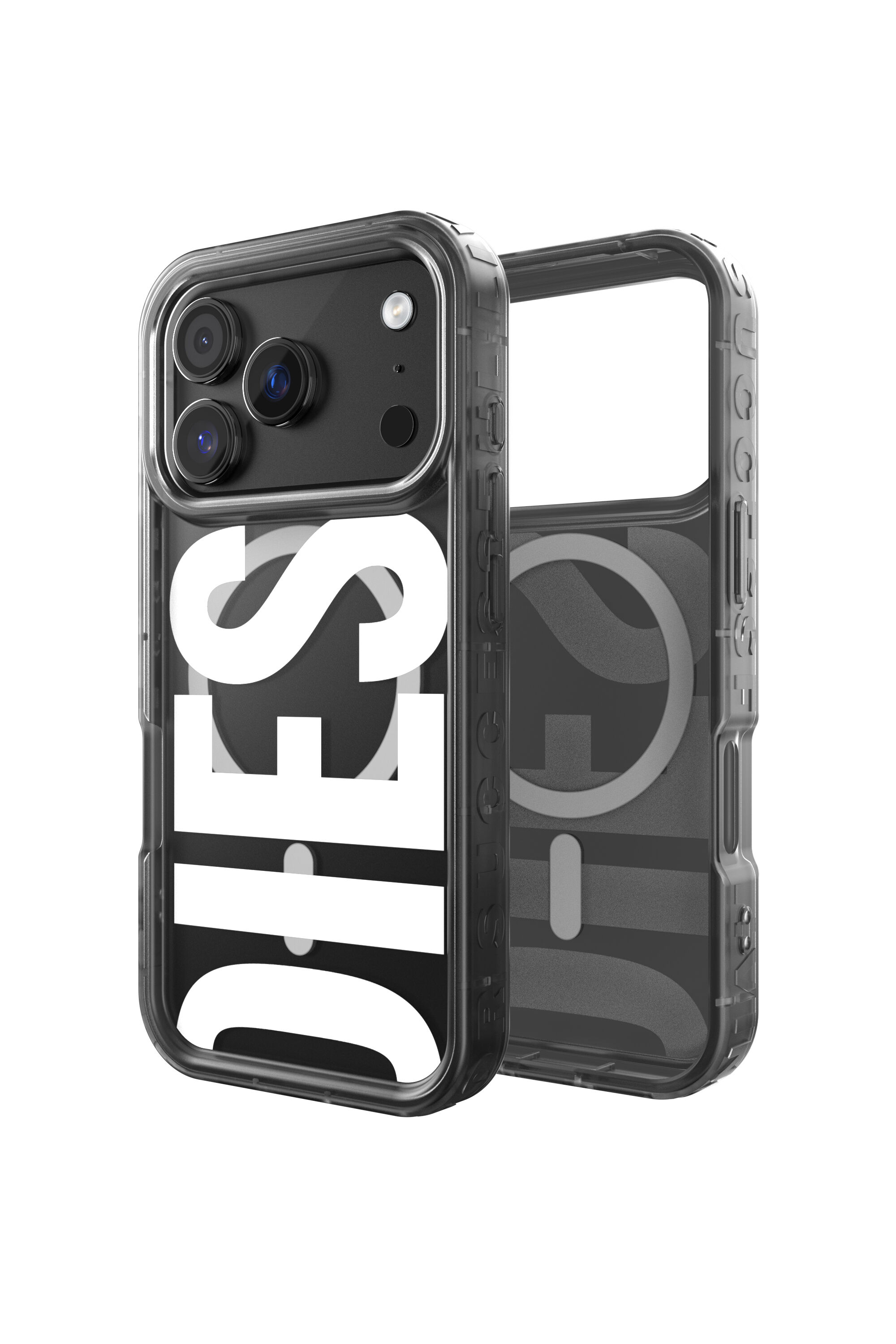 Diesel - 60437 MOULDED CASE, Unisex Biscotto Bumper Case mit Magsafe für iPhone 17 Pro in Schwarz - 1