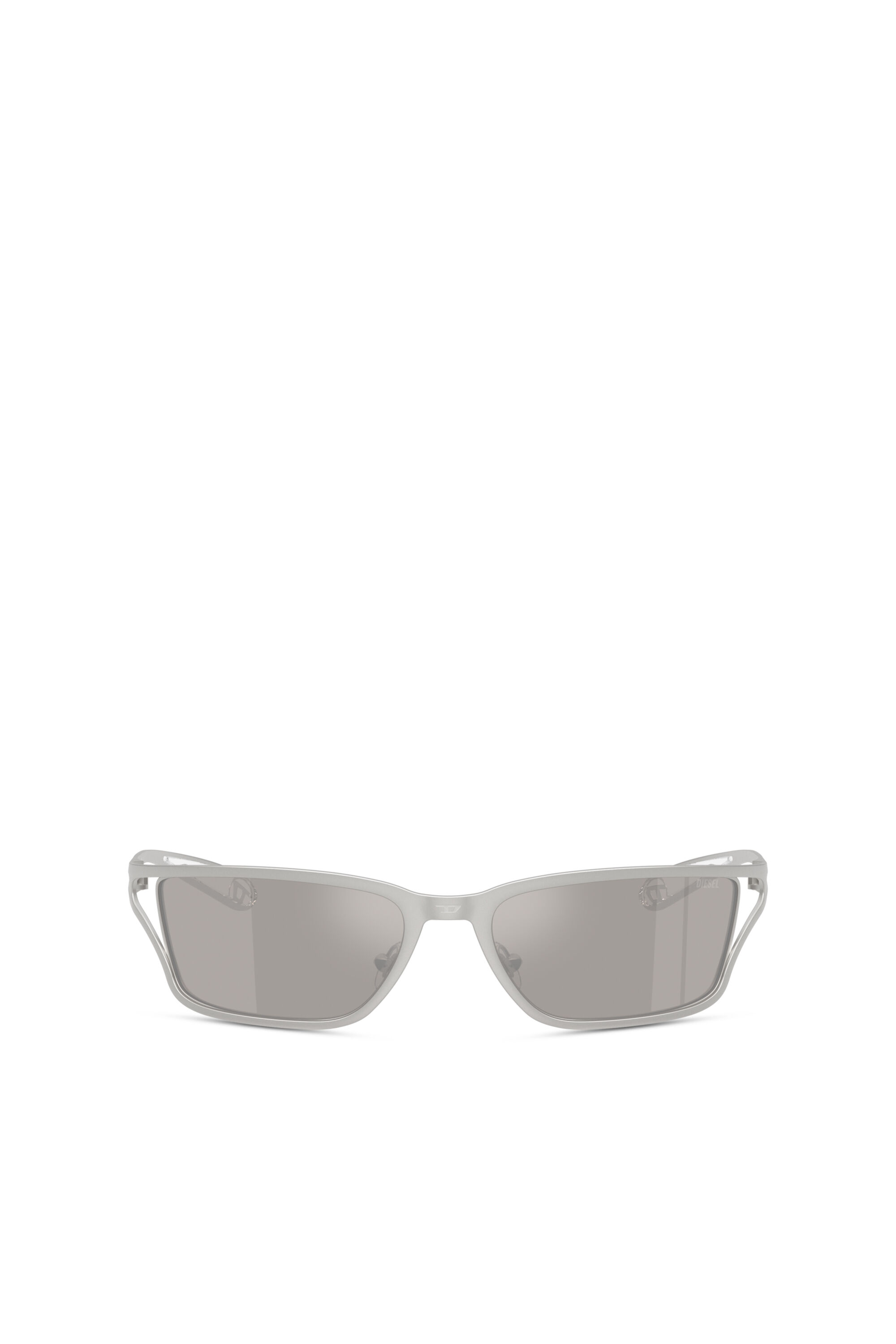 Diesel - 0DL1015, Unisex Rechteckige Sonnenbrille in Grau - 1