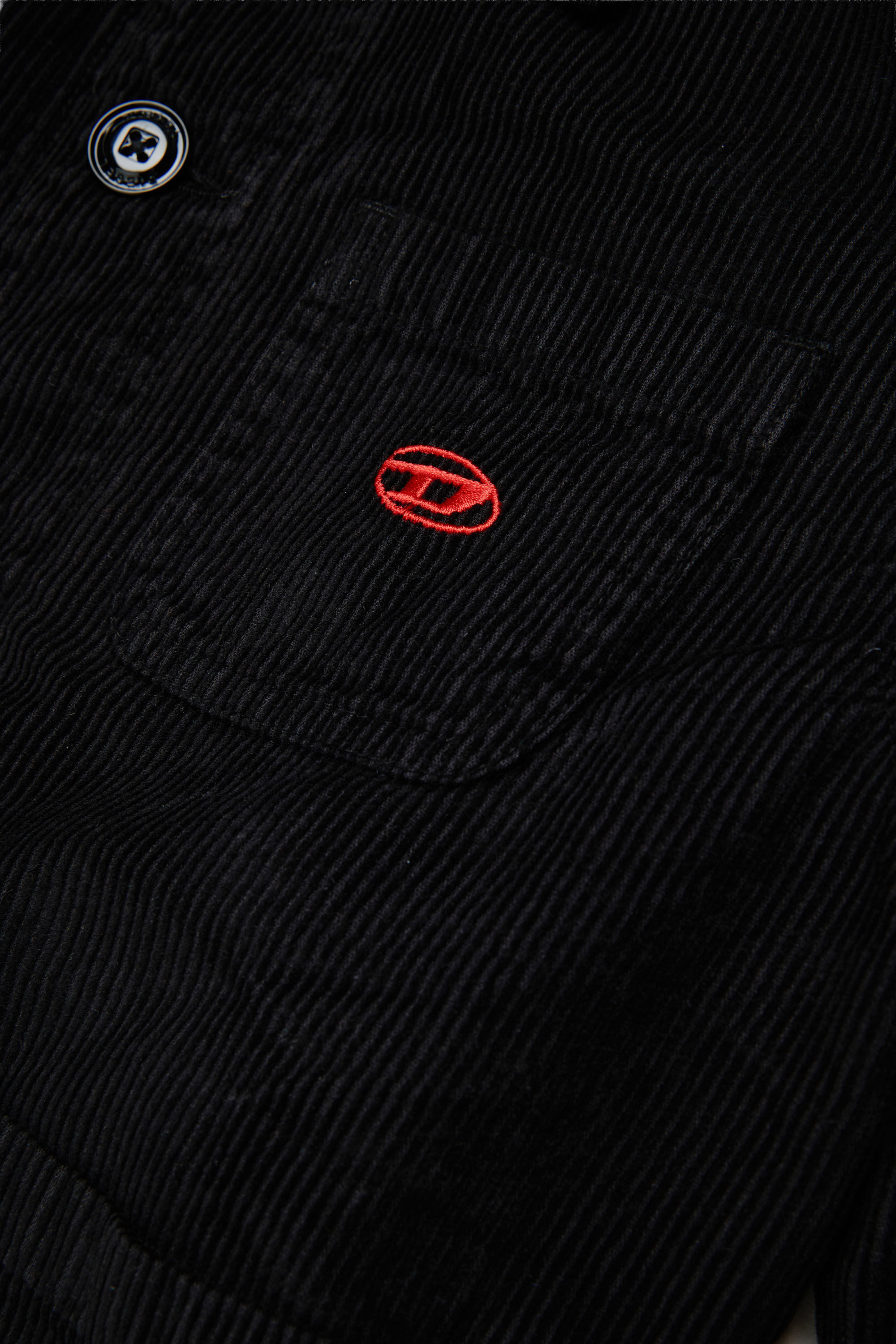Diesel - JMILL, Herren Corduroy shirt jacket in Schwarz - 4