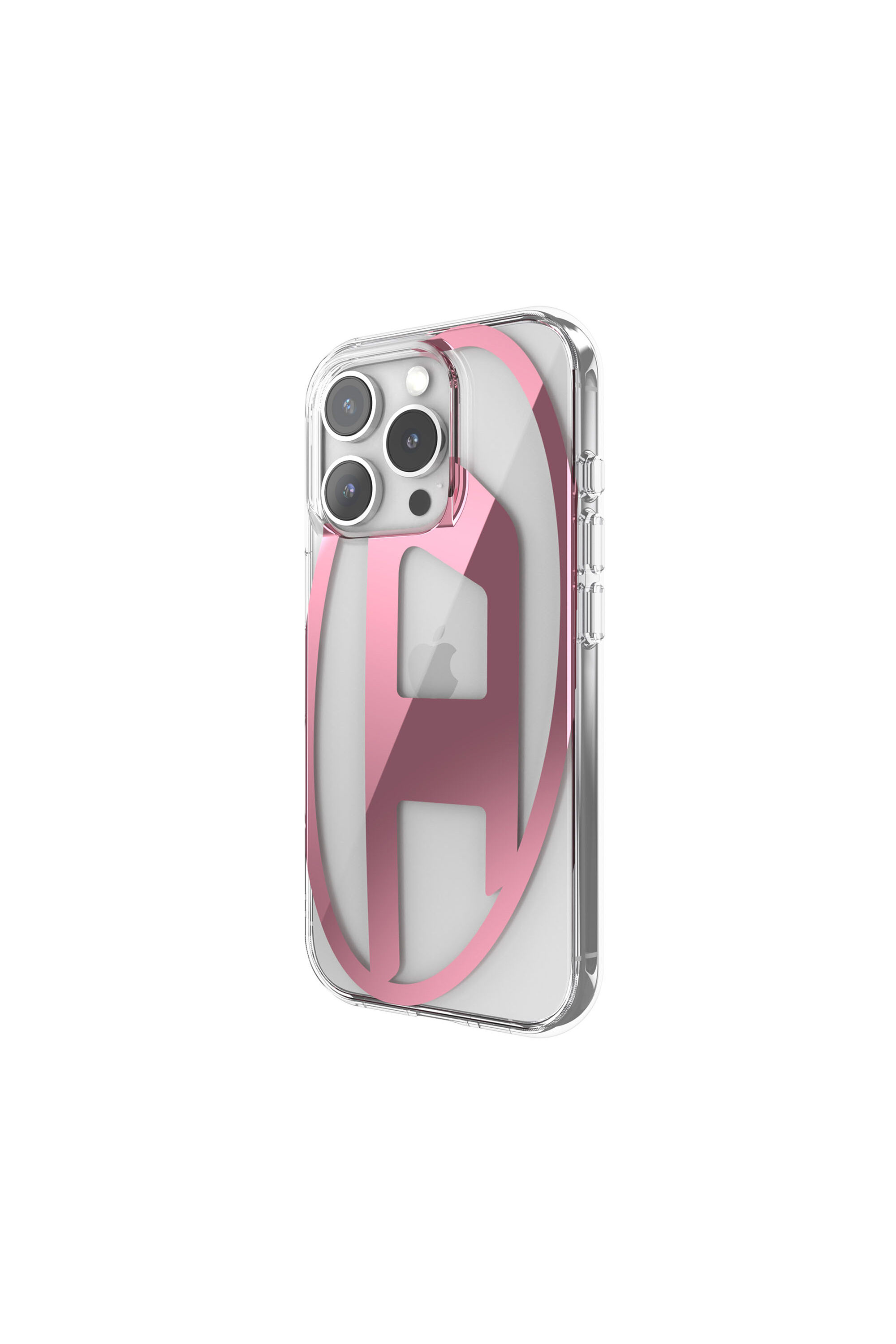 Diesel - 60144 AOP CASE, Unisex Oval D Mirror Case for iP 16 Pro in Rosa - 4