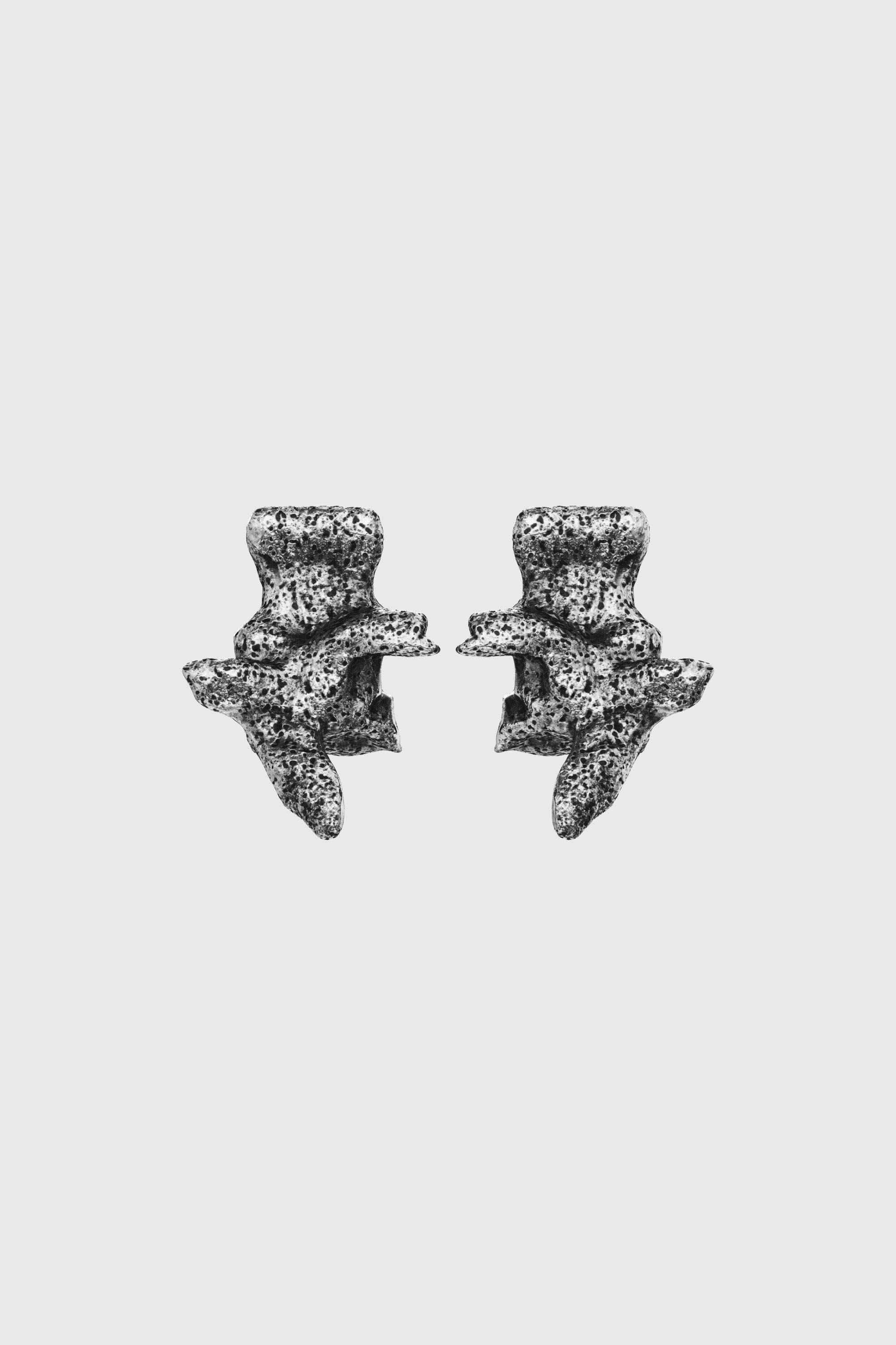 Diesel - DX1710040 JEWELLERY, Unisex's Silver-tone stud earrings in Dark grey - 2