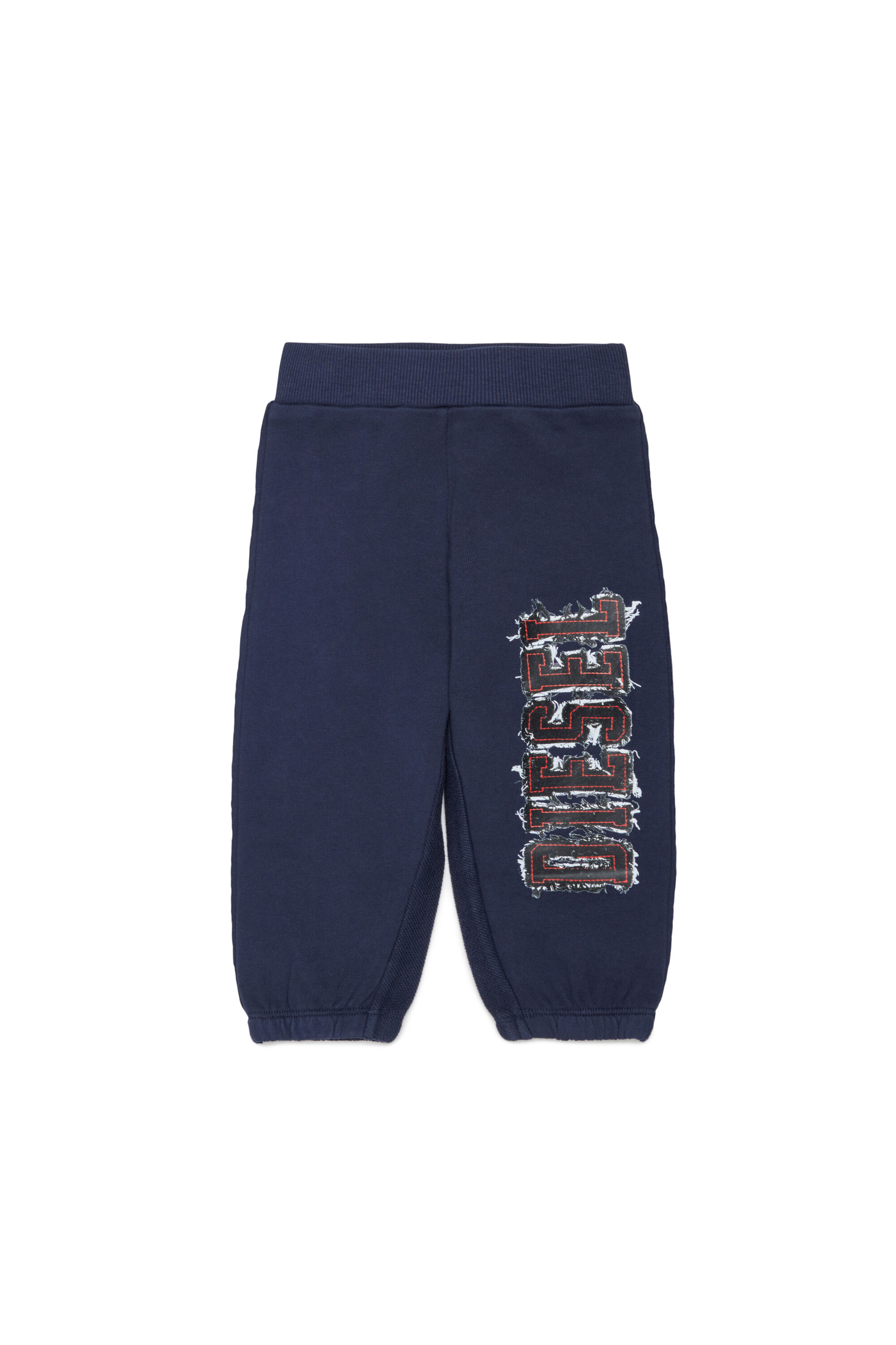 Diesel - PEANSB, Herren Sweatpants mit Logo im Fransen-Look in Dunkelblau - 1