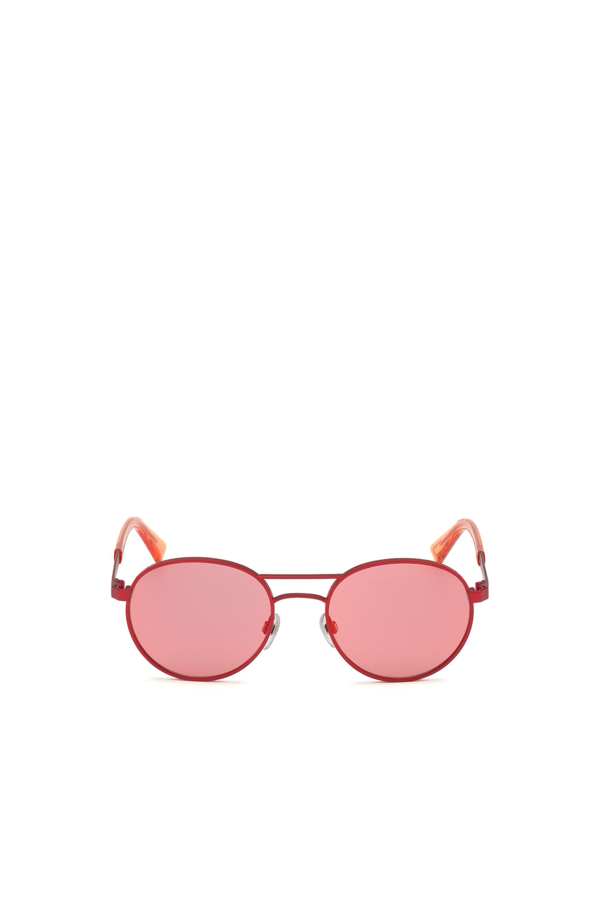 Diesel - DL0265, Unisex Rundes Brillengestell aus Metall und Acetat in Rosa - 1
