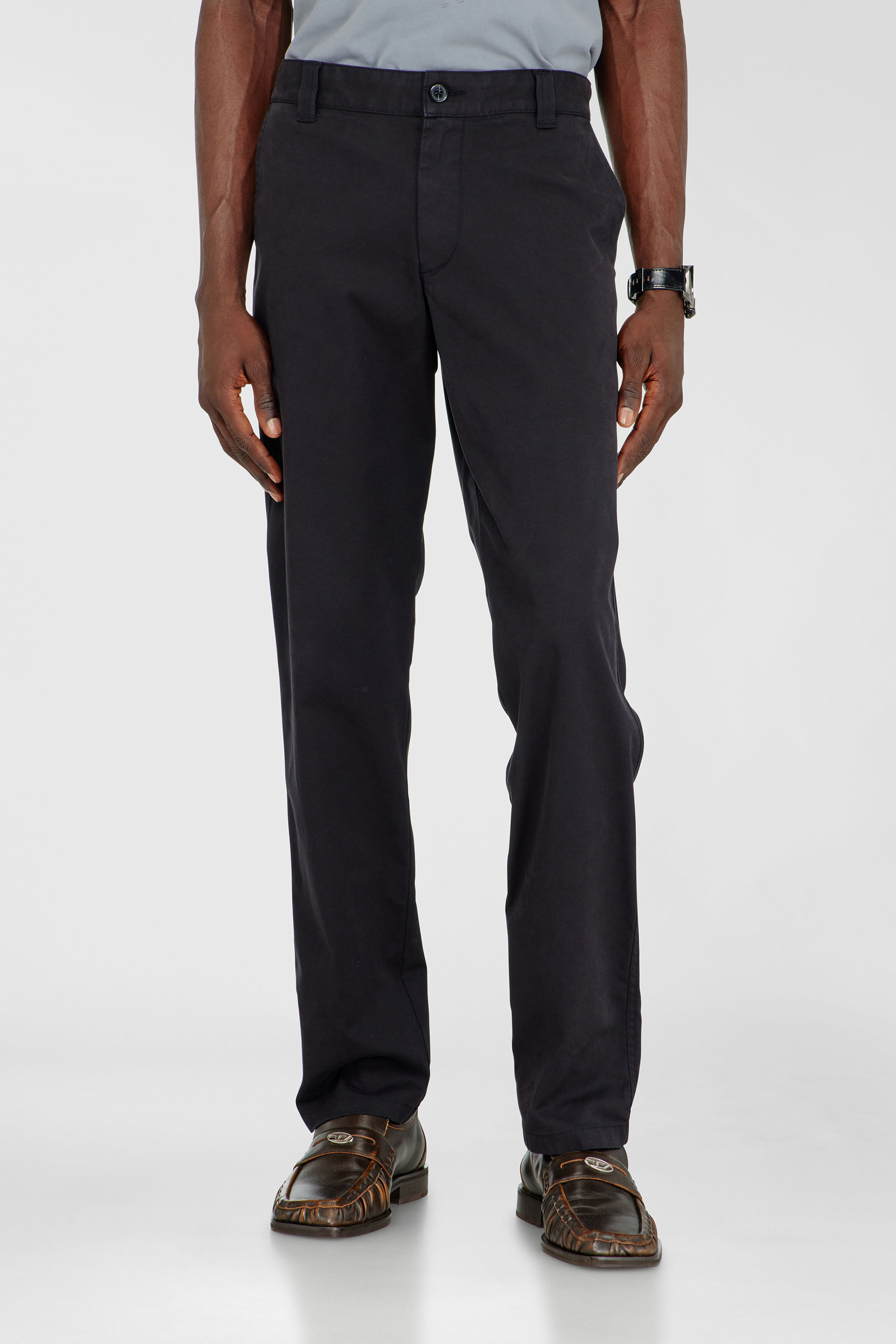Diesel - P-DEFINE-EPCH, Herren Baumwollhose mit Nutzschlaufe in Schwarz - 3