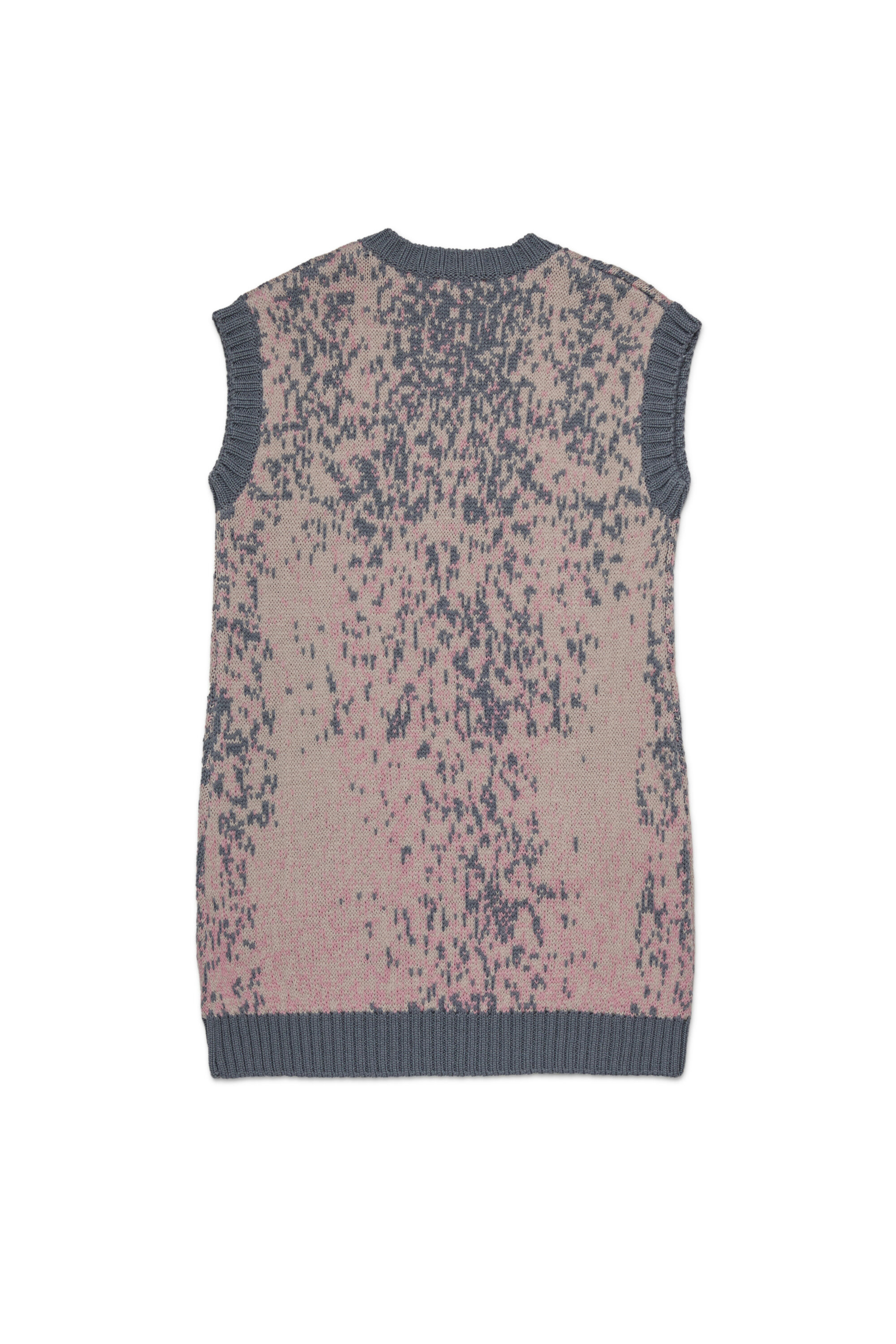 Diesel - DIAMA, Damen Wollkleid mit V-Ausschnitt in Rosa - 2