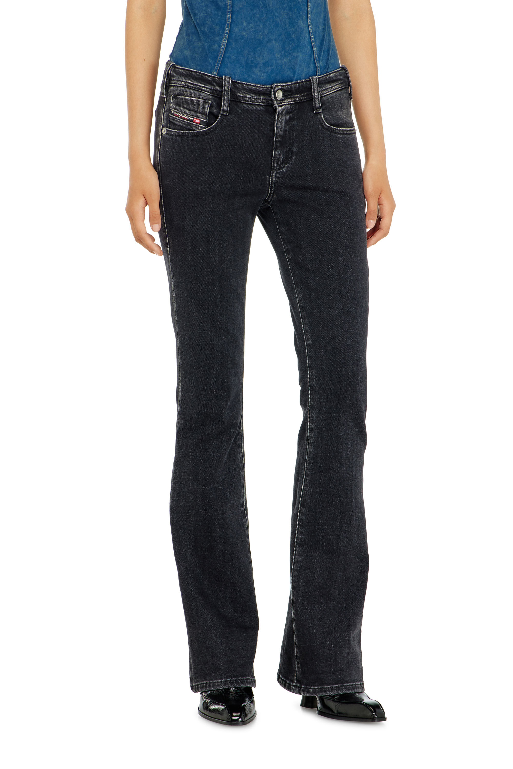 Diesel - Damen Bootcut Jeans 1969 D-Ebbey 09P75, Schwarz/Dunkelgrau - 4