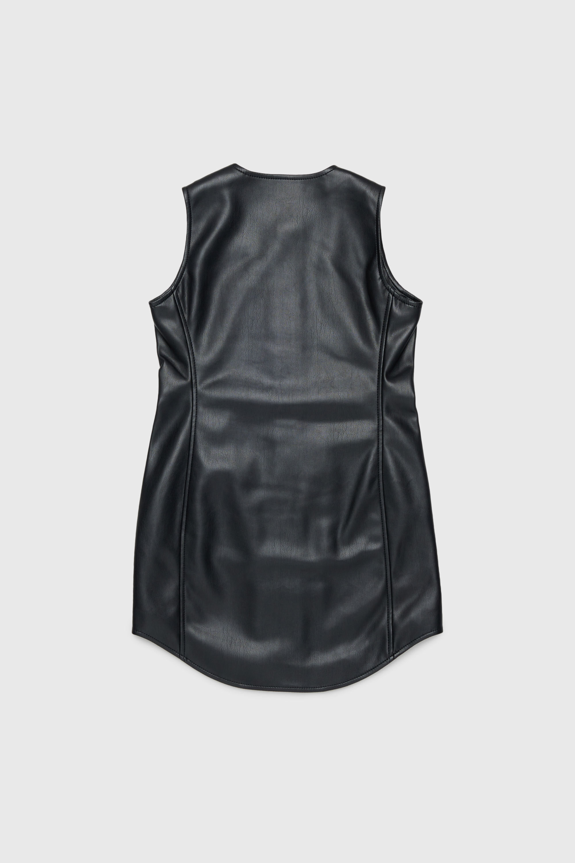 Diesel - DJENNY, Damen &Auml;rmelloses Hemdkleid mit durchgehendem Zip in Schwarz - 2