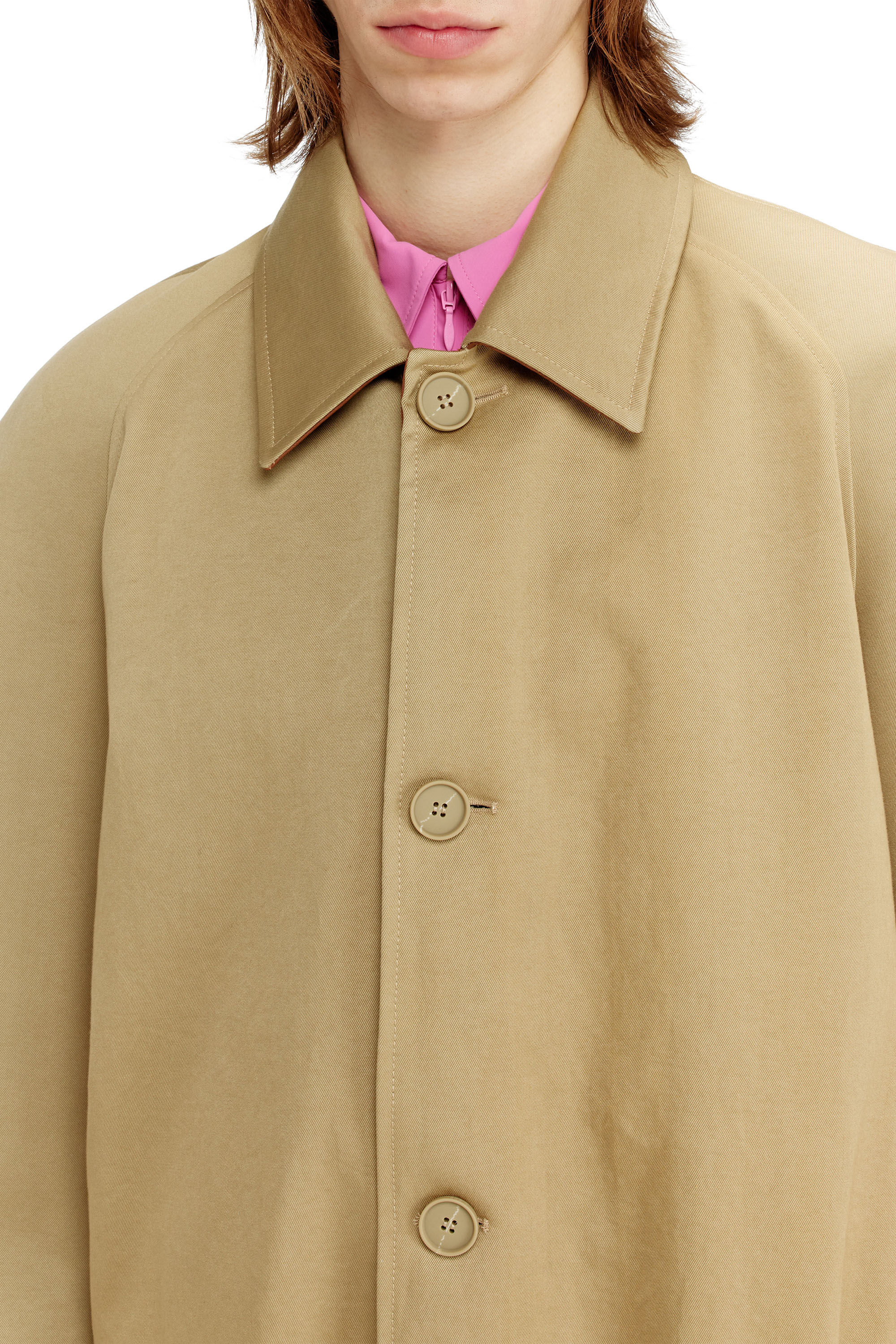 Diesel - J-ROUN, Herren Trenchcoat mit Kokon&auml;rmeln in null - 5