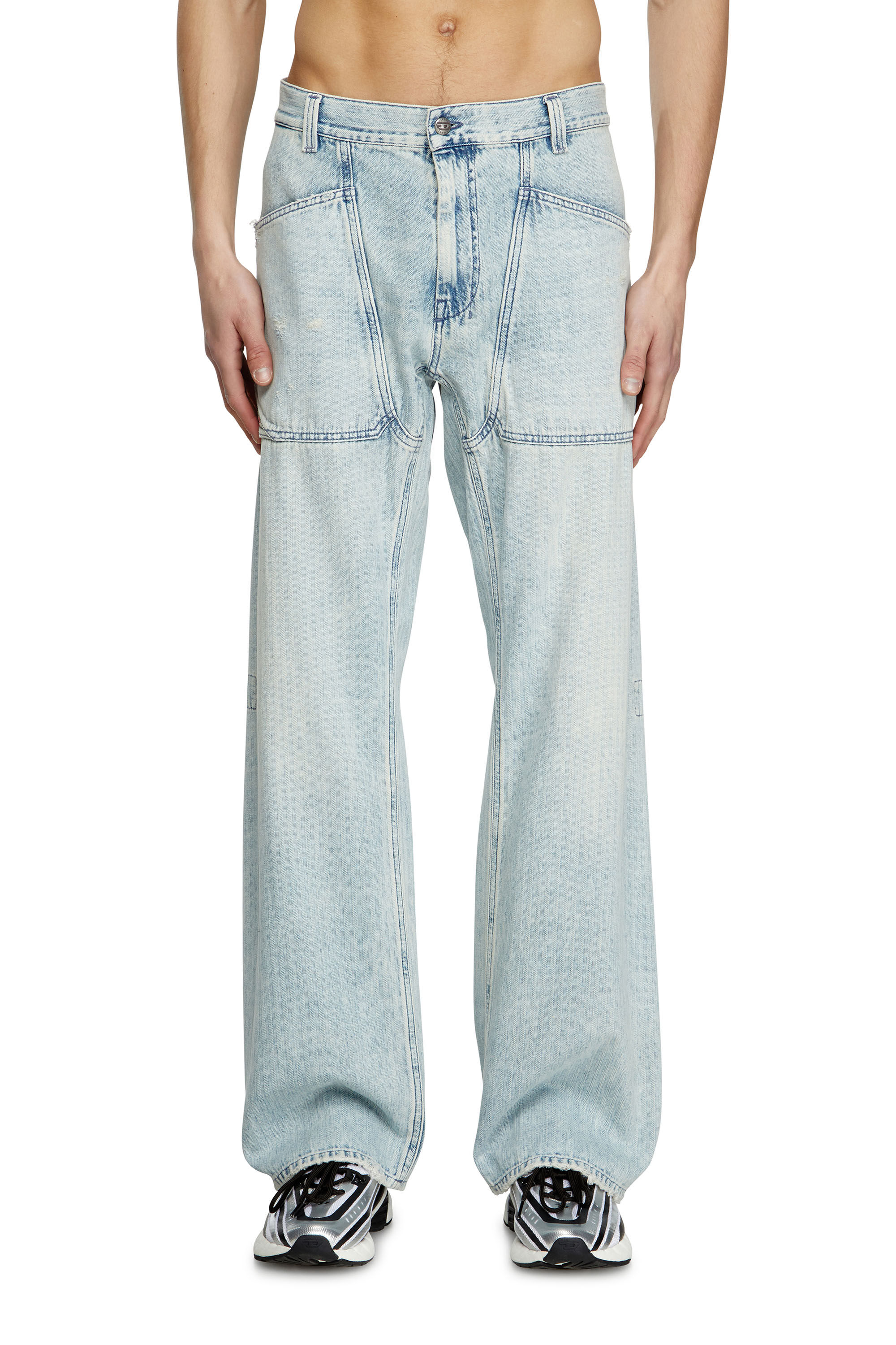 Diesel - Herren Relaxed Jeans D-Zeta 09L60, Hellblau - 3