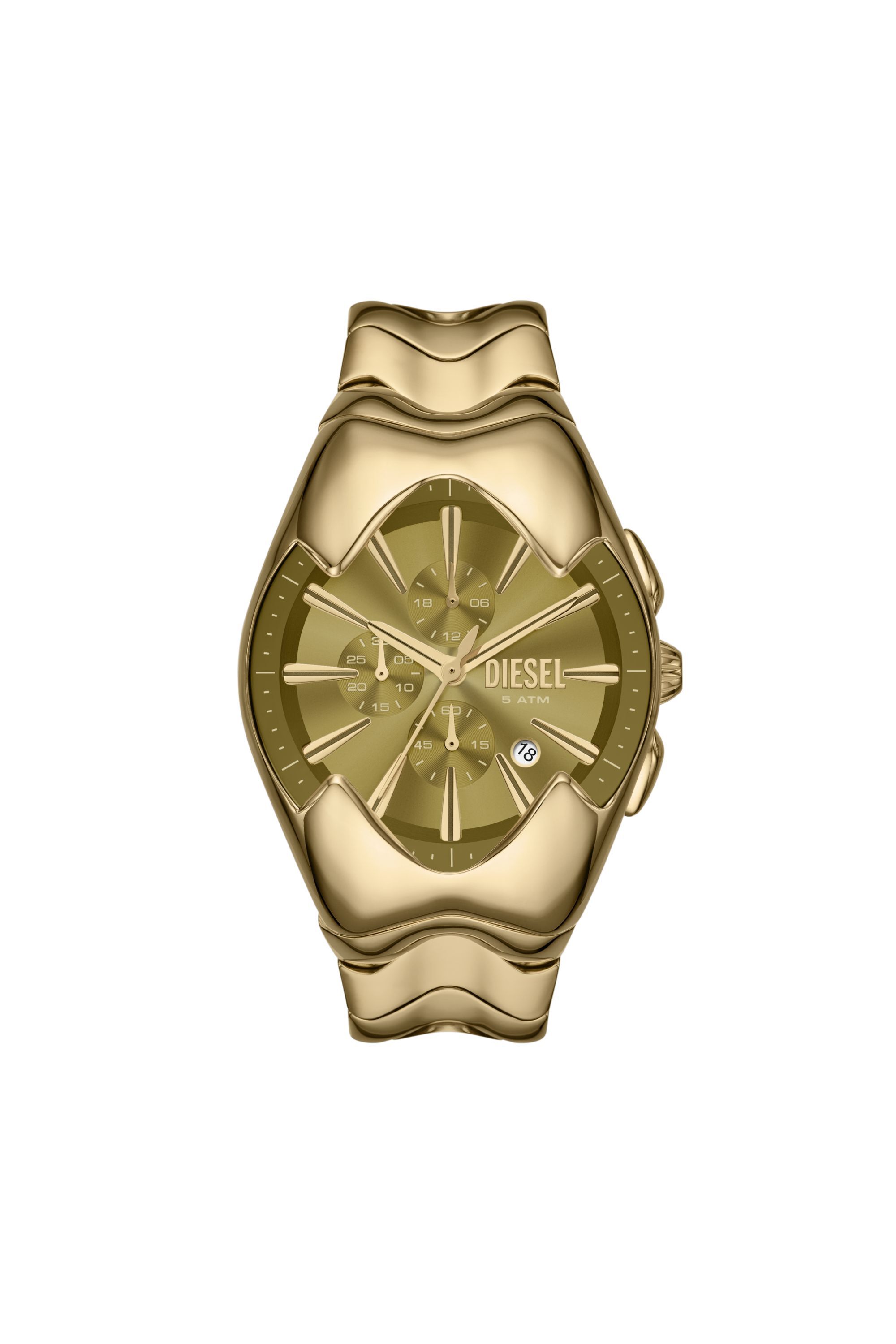 Diesel - DZ4681, Herren Diesel Mercurial Chronograph Gold-Tone Stainless Steel Watch in Gold - 1
