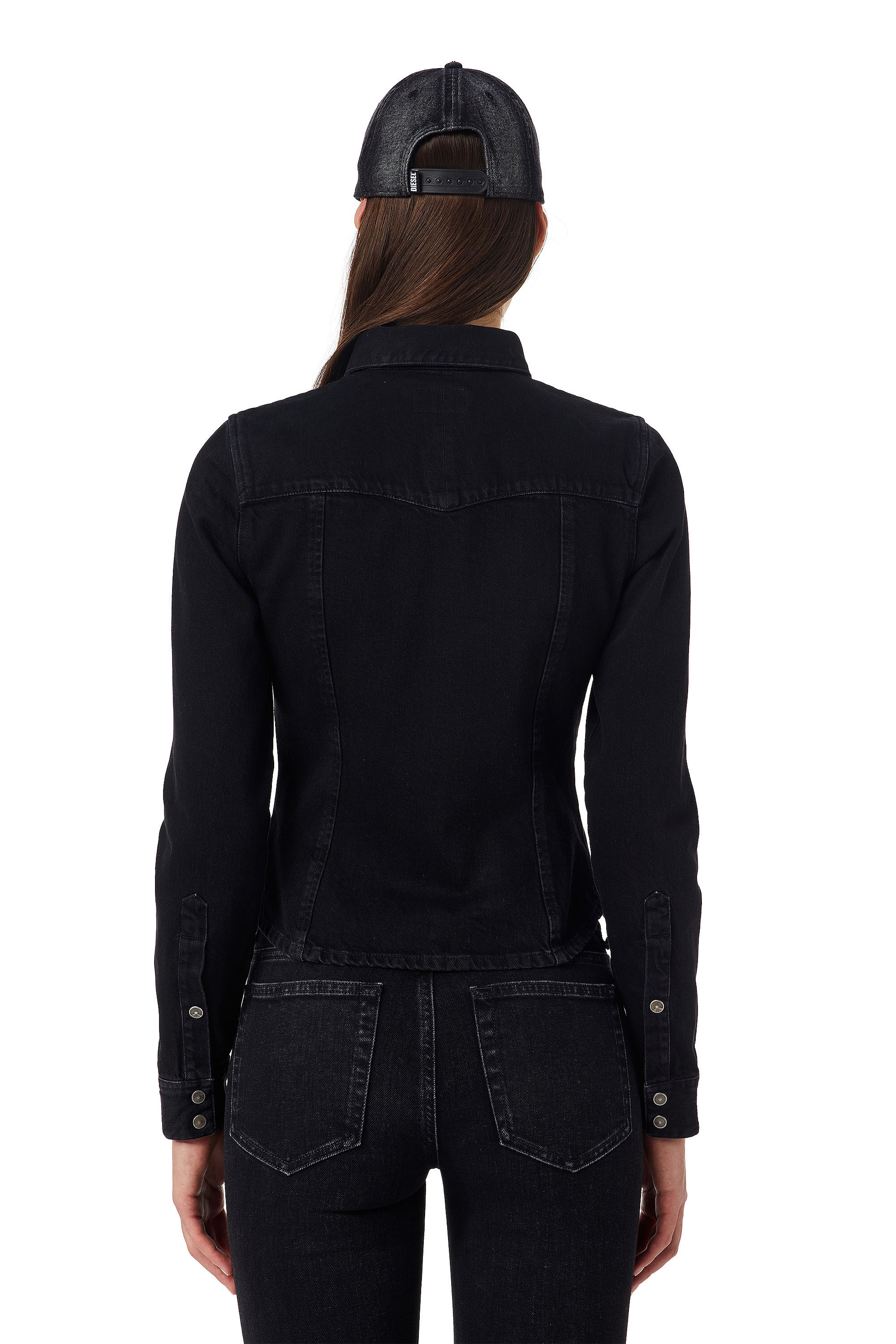 Diesel - DE-RIN WESTERN SHIRT, Schwarz/Dunkelgrau - Image 4