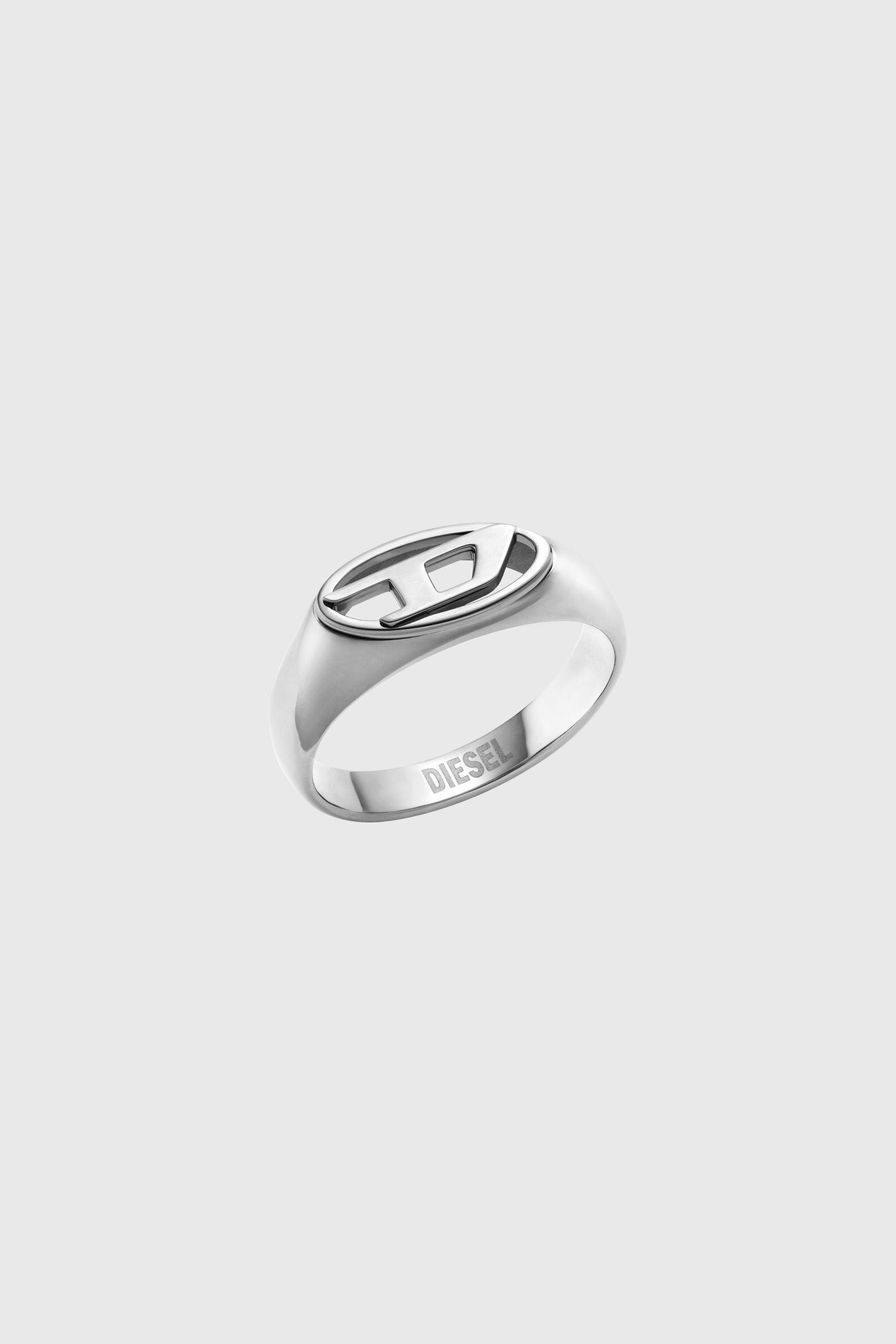 Diesel - DX1587040 JEWEL, Unisex Siegelring aus Edelstahl in Silber - 1