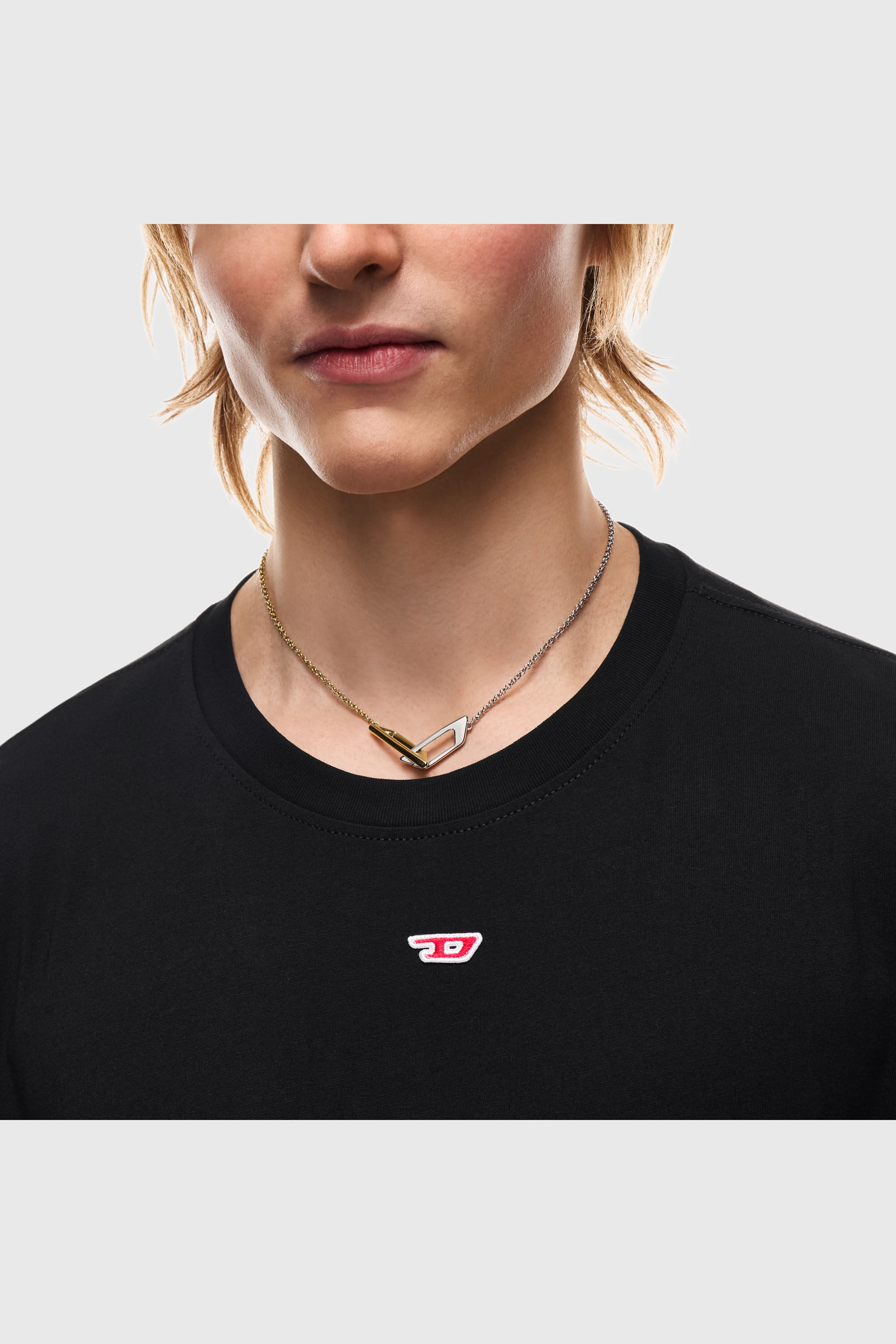 Diesel - DX1687931  JEWELLERY, Unisex Halskette aus Edelstahl in Silber/Gold - 4