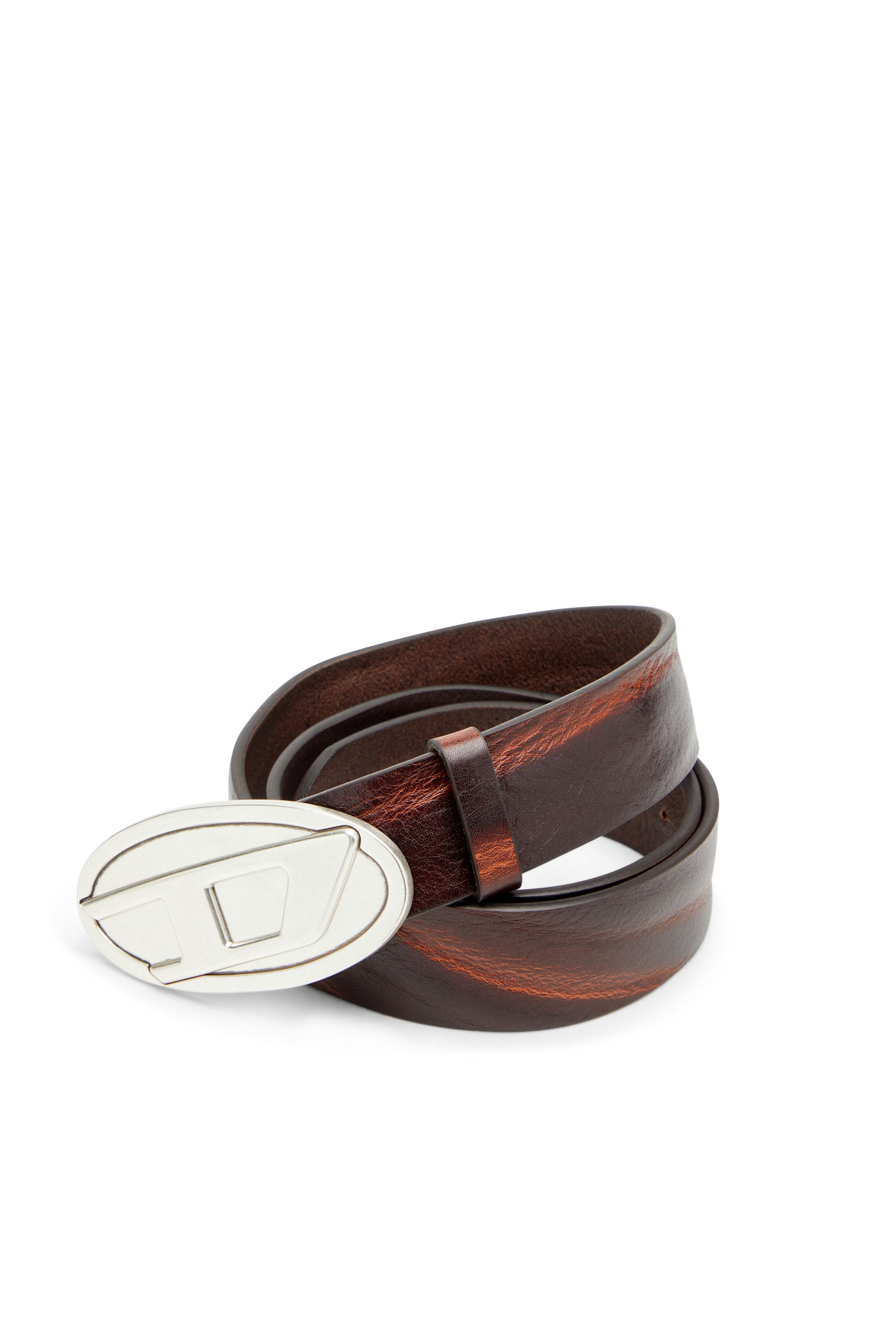 Diesel - B-1DR 2.0, Herren 4 cm breiter Gürtel aus gewachstem Leder in null - 3