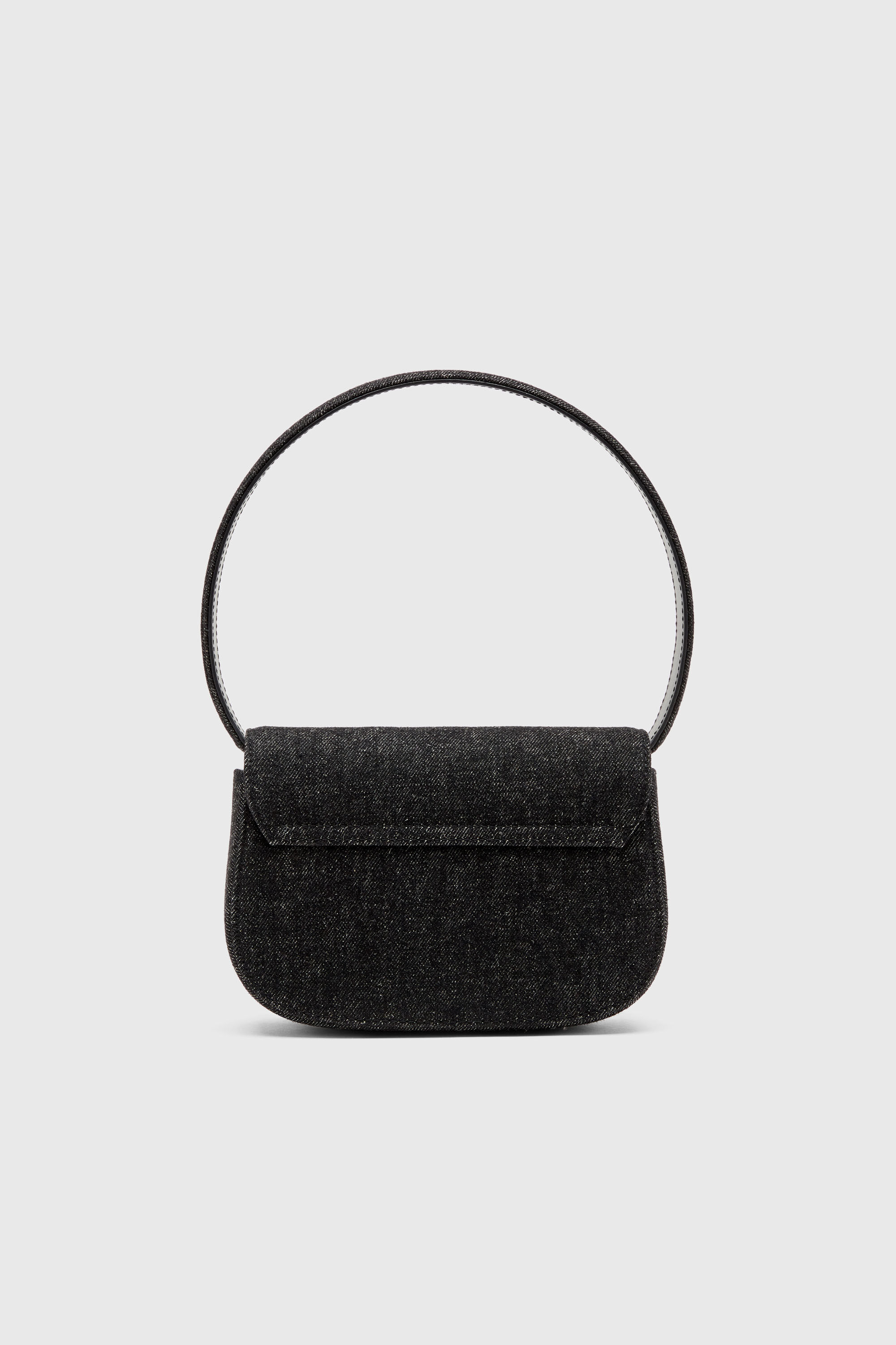 Diesel - 1DR, Damen 1DR-Ikonische Schultertasche aus gewaschenem Denim in Schwarz - 3