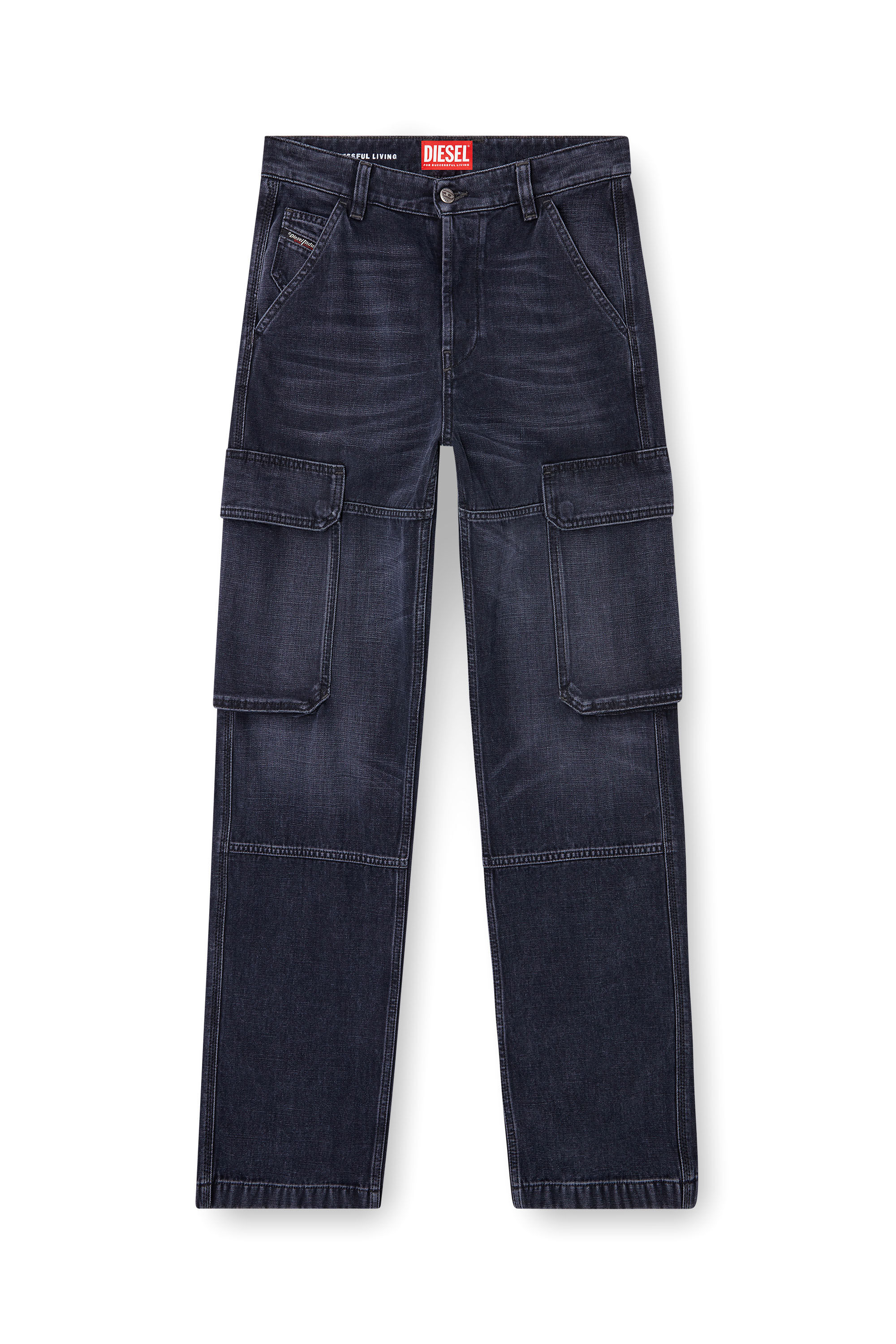 Diesel - Damen Regular Jeans D-Pot 007Z9, Schwarz/Dunkelgrau - 2