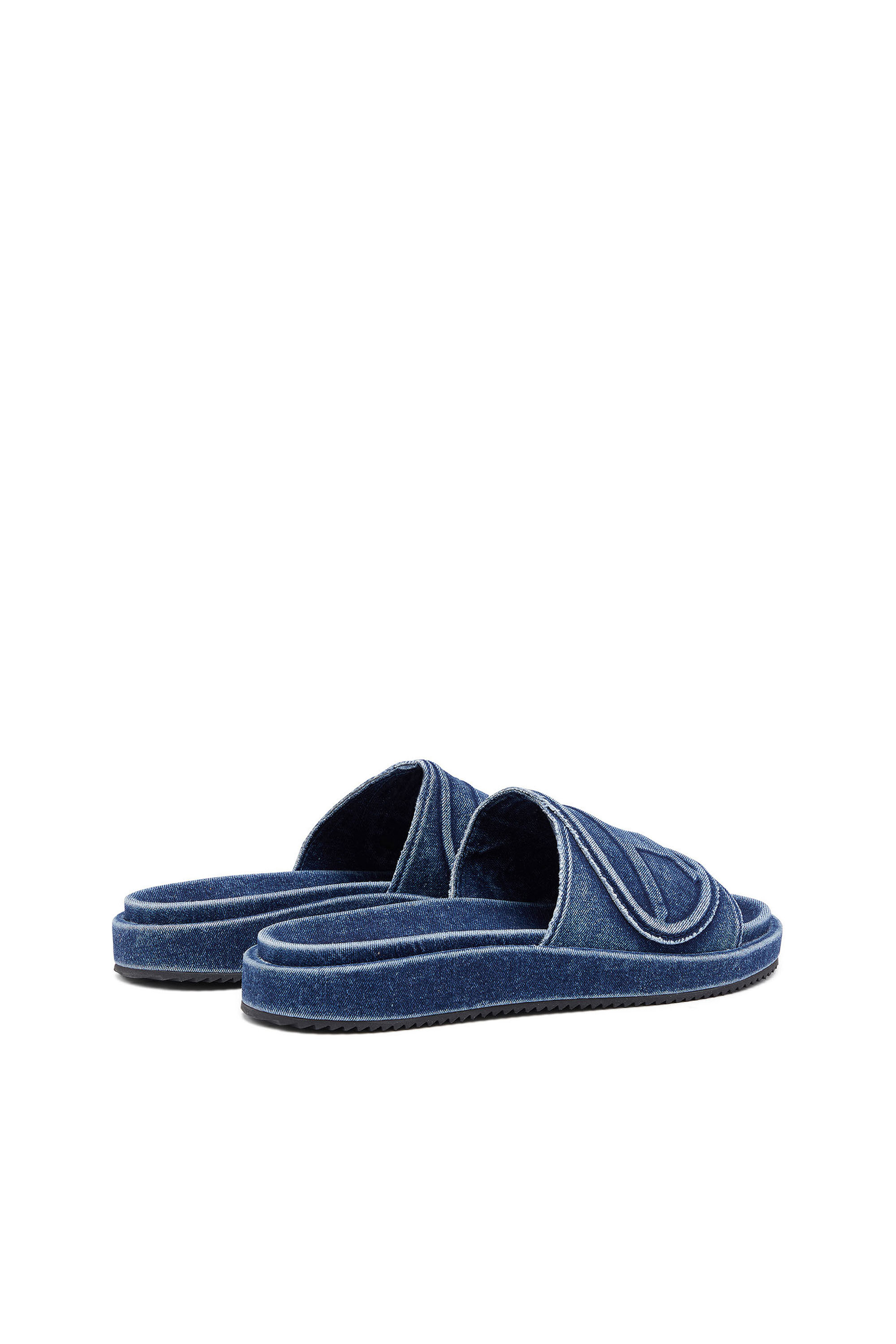 Denim slides with bow store