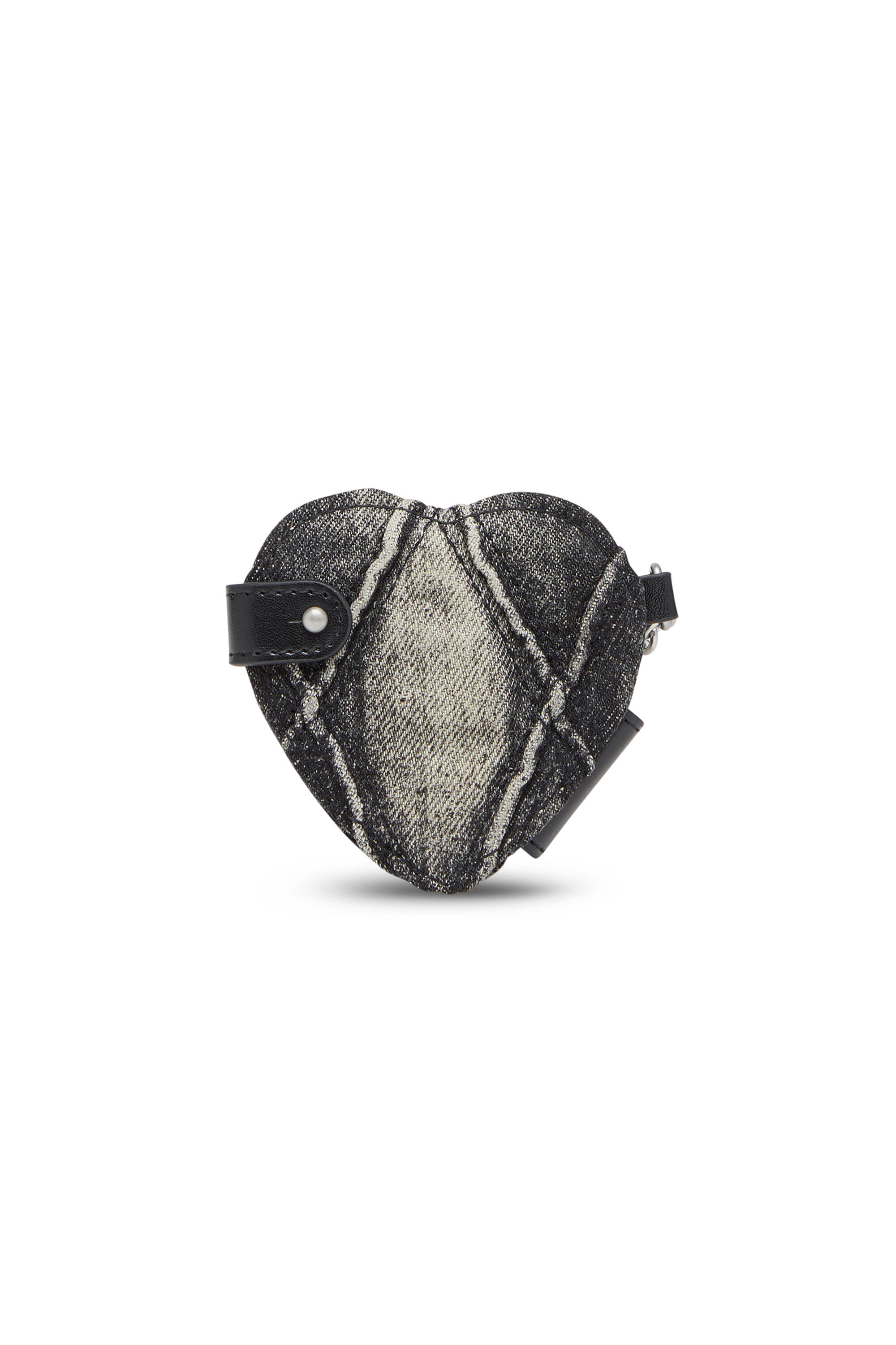 すぐ届く【DIESEL】charm-d mirror Women's Mirror charm in argyle quilted denim | Black | Diesel