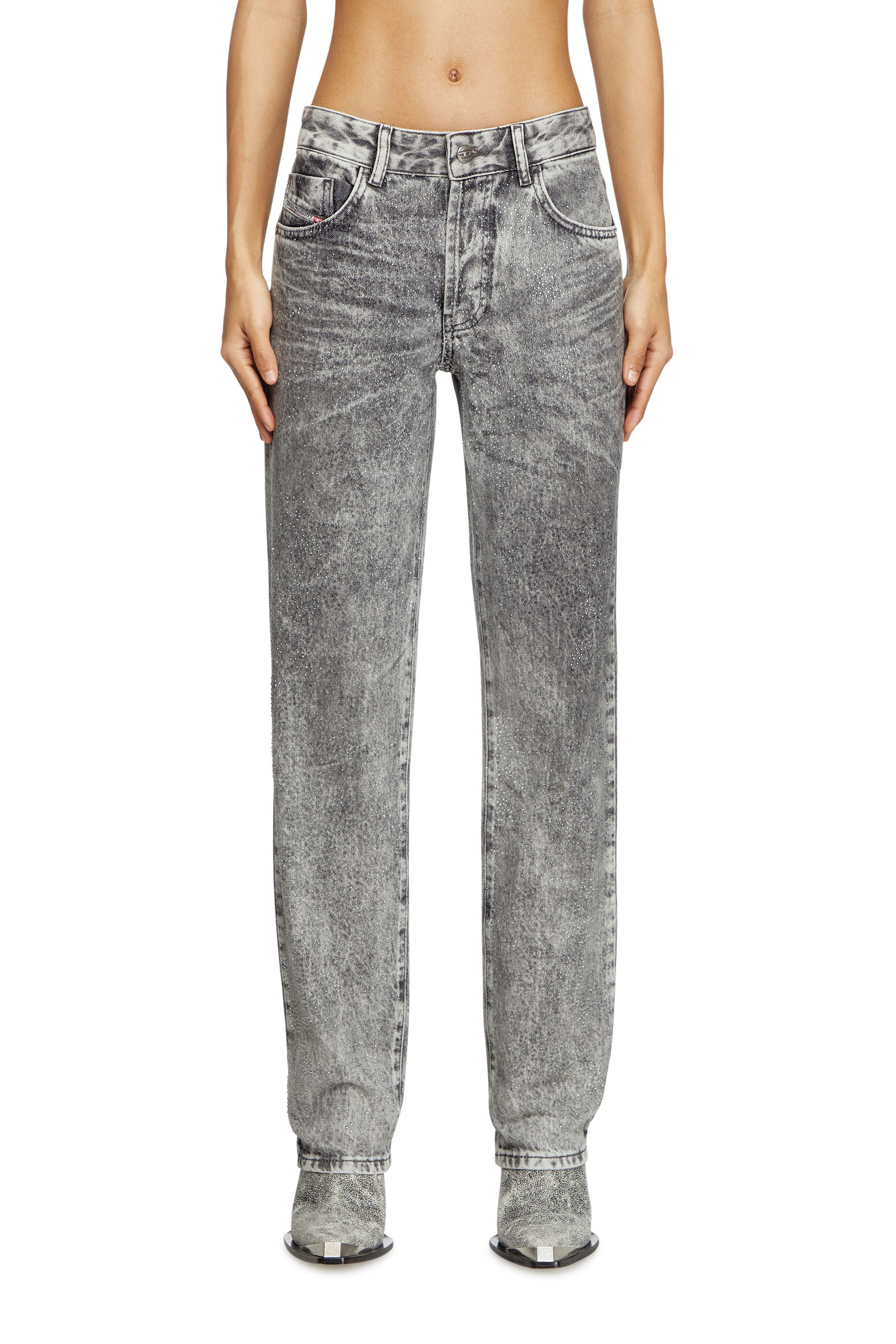 Diesel - Damen Regular Jeans 1989 D-Mine 0ABCS, Hellgrau - 3